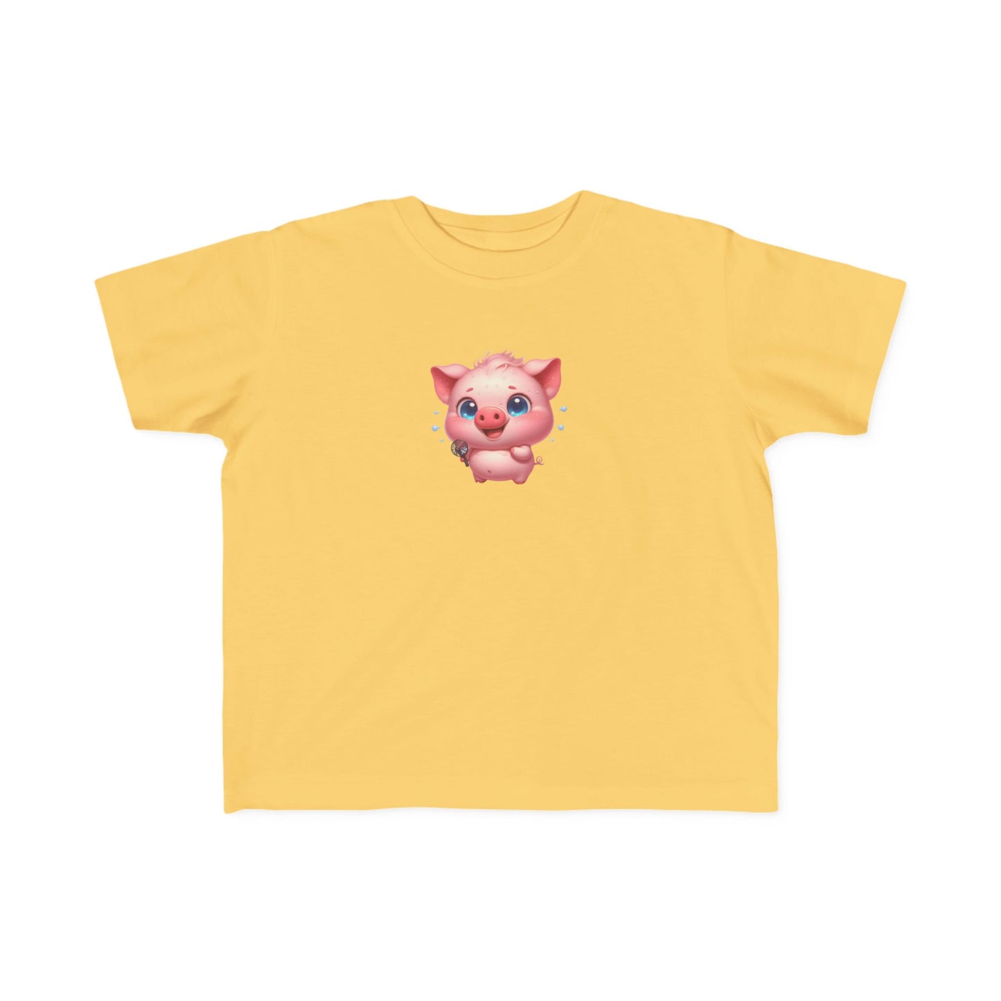 Cute Pig Toddler Tee, Adorable Animal Shirt for Kids, Perfect Baby Gift, Birthday Outfit, Playful Graphic Tee, Toddler Clothing