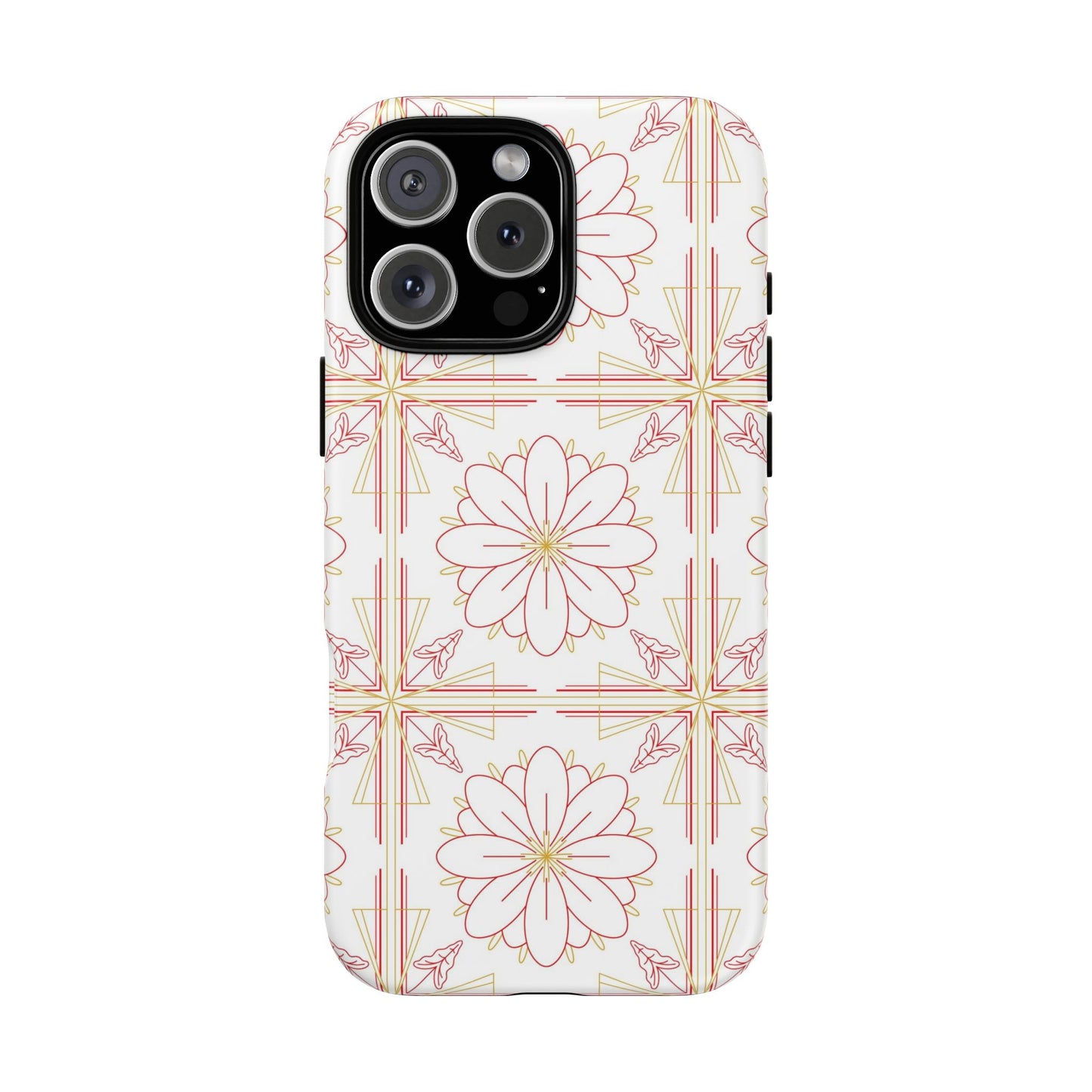 Floral Pattern Phone Case - Stylish Tough Case, Flower Design, Cute Mobile Cover, Phone Accessory, Gift for Her, Spring Style