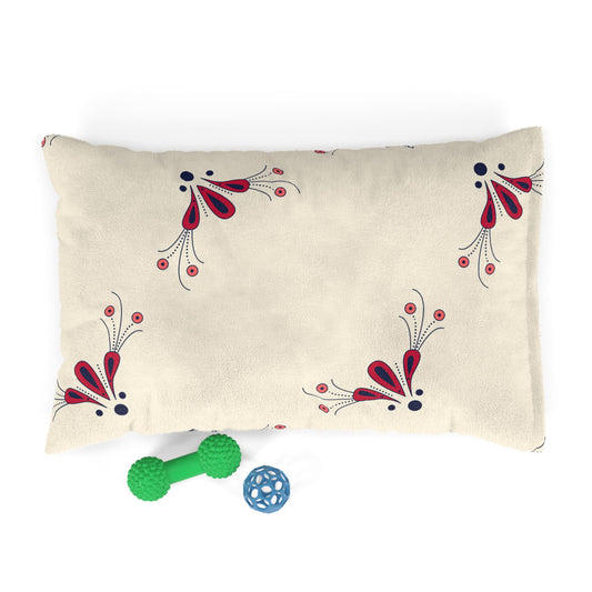 Cozy Floral Pet Bed, Stylish Dog Bed, Cat Bed, Soft Pet Cushion, Decorative Pet Decor
