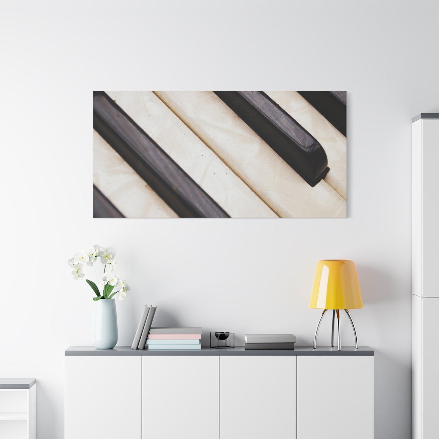 Piano Keys Canvas Wall Art, Music Decor for Home, Perfect Gift for Musicians or Music Lovers