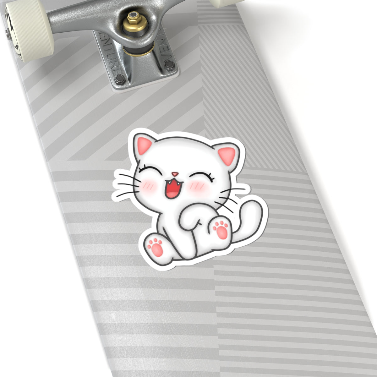 Cute Cat Kiss-Cut Stickers, Adorable Cat Stickers for Laptops, Scrapbooking, Gifts for Cat Lovers, Playful Decor
