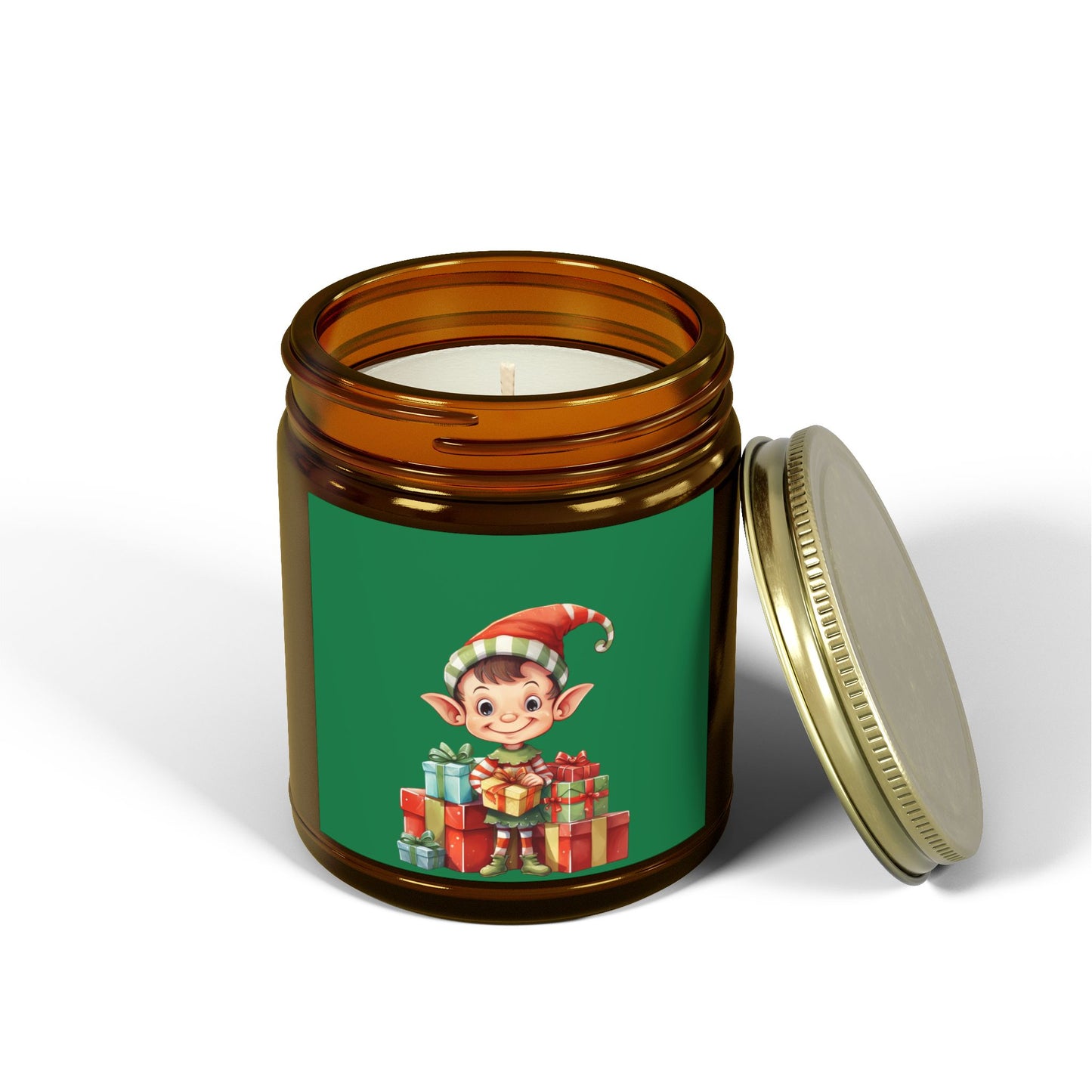 Elf-Themed Scented Candles - Holiday Cheer, Christmas Gift, Home Decor, Cozy Vibes, Aromatherapy
