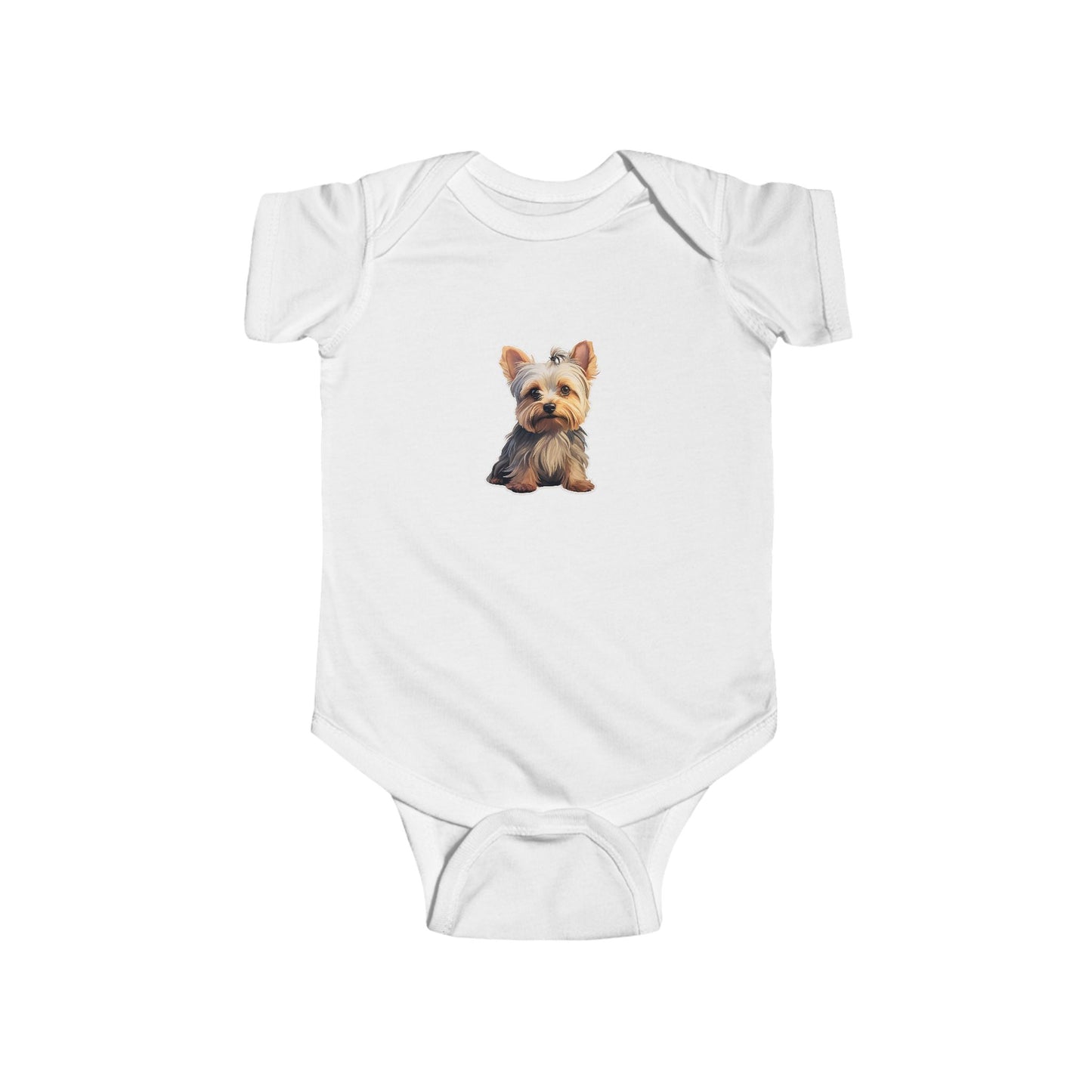 Yorkie Puppy Infant Bodysuit, Cute Dog Baby Onesie, Baby Shower Gift, Newborn Outfit, Paw Print Baby Clothes