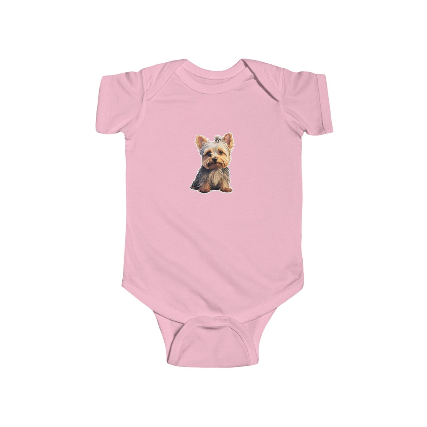 Yorkie Puppy Infant Bodysuit, Cute Dog Baby Onesie, Baby Shower Gift, Newborn Outfit, Paw Print Baby Clothes