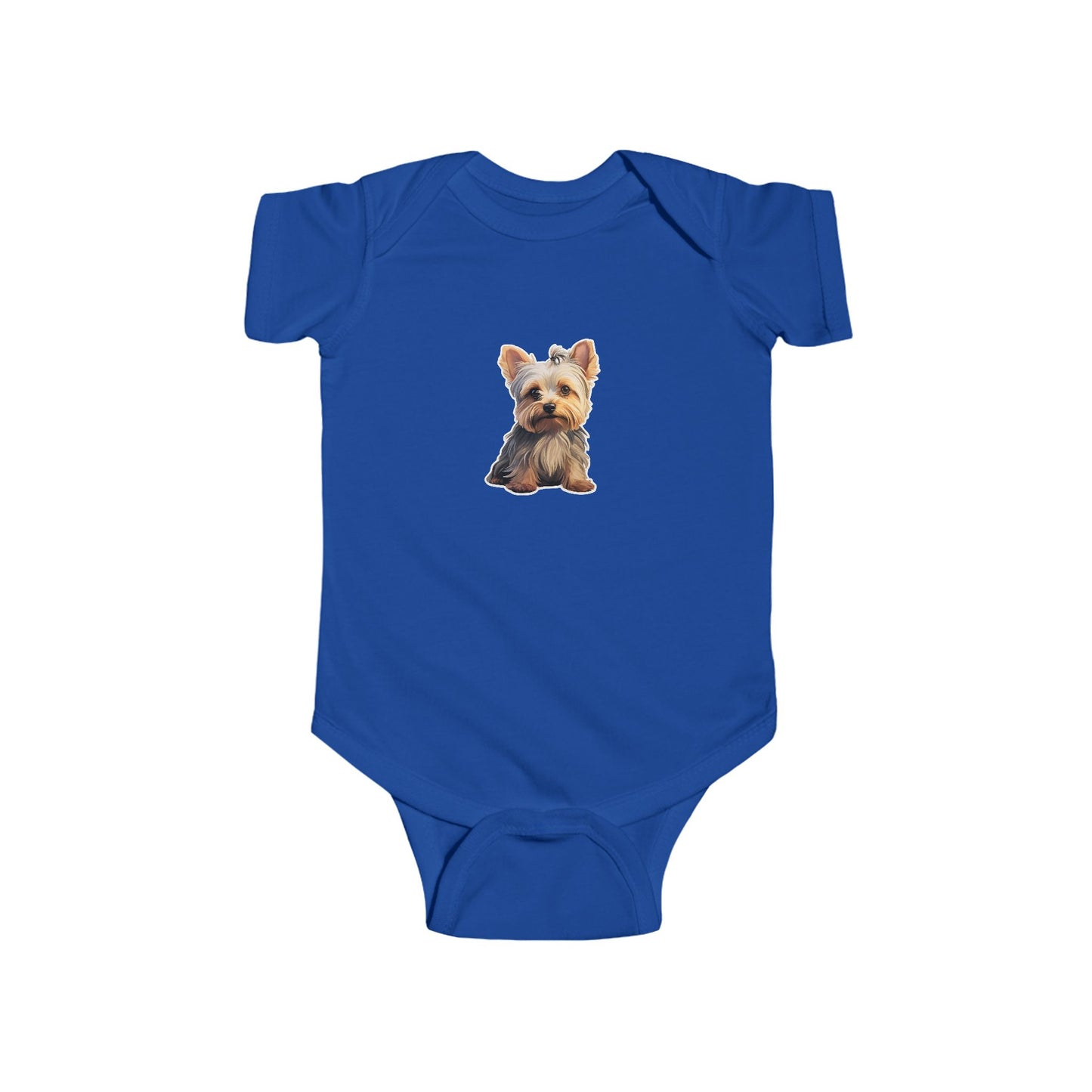 Yorkie Puppy Infant Bodysuit, Cute Dog Baby Onesie, Baby Shower Gift, Newborn Outfit, Paw Print Baby Clothes