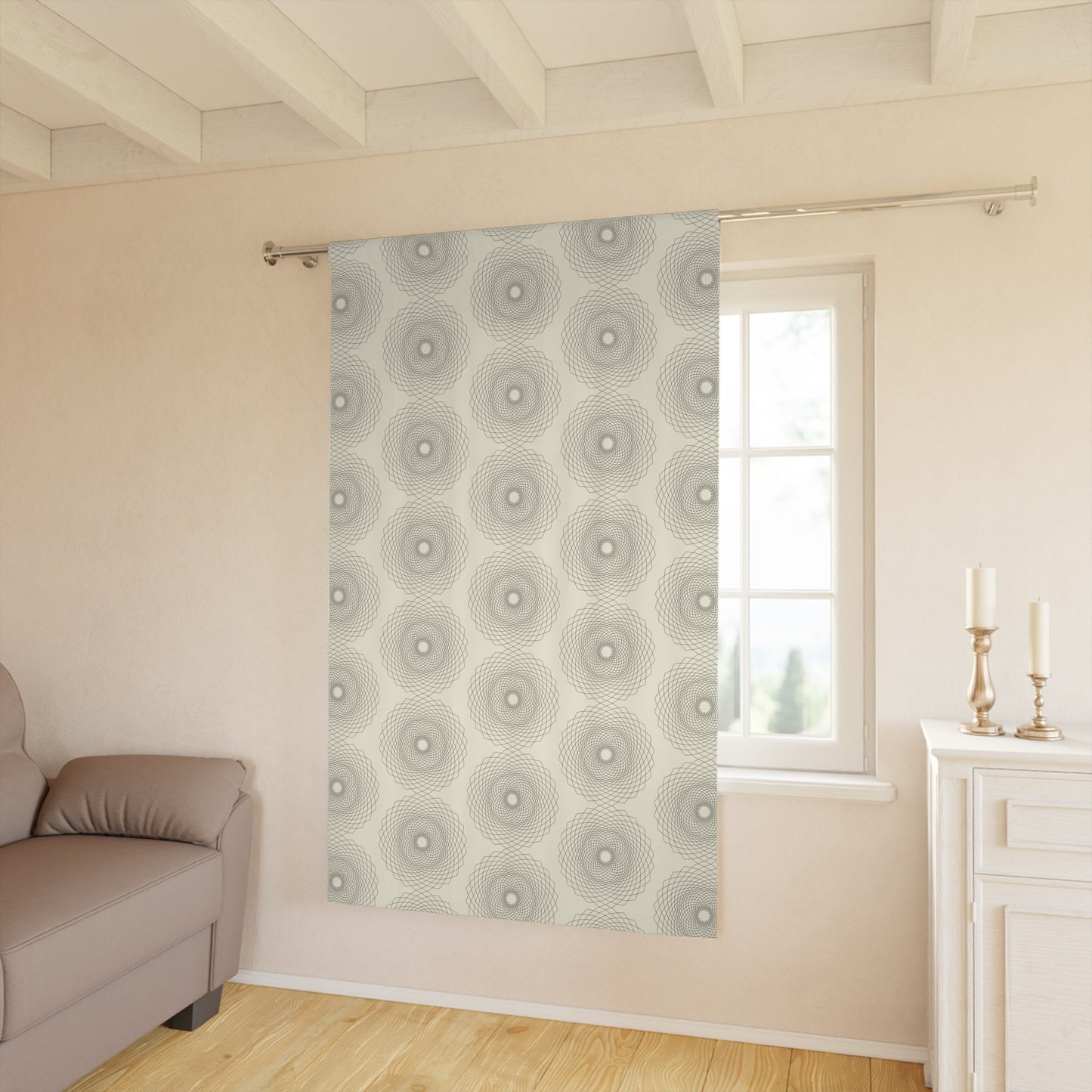Elegant Patterned Window Curtain - Modern Home Décor, Living Room Drapes, Bedroom Curtains, Minimalist Design