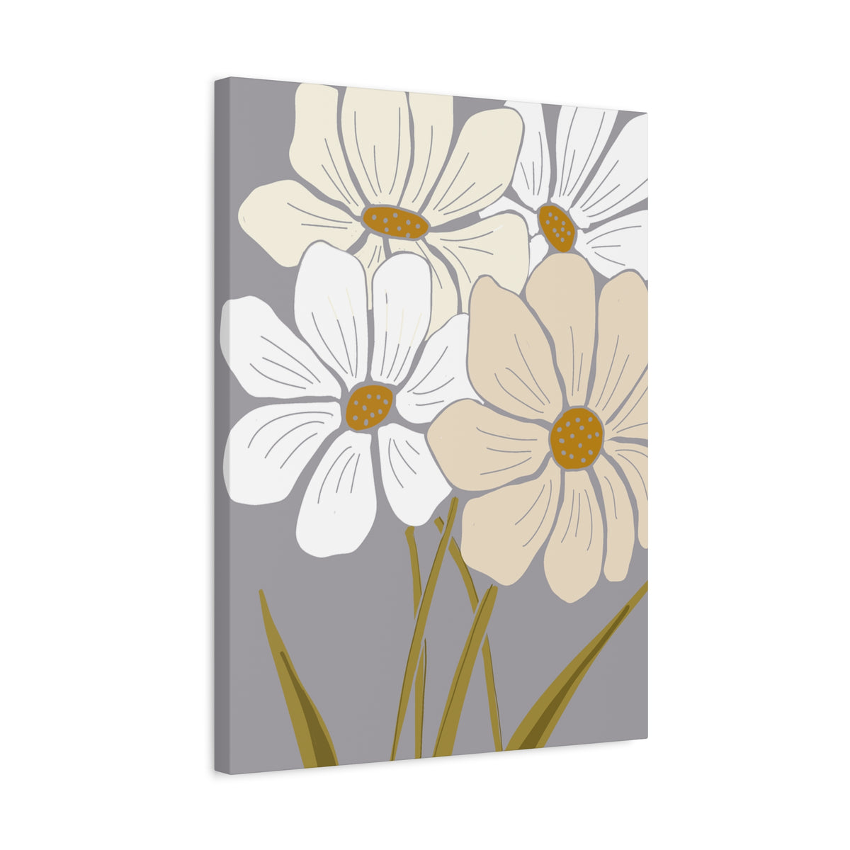 Copy of Copy of Matte Canvas, Stretched, 1.25" Tulips Pink and Purple Flowers