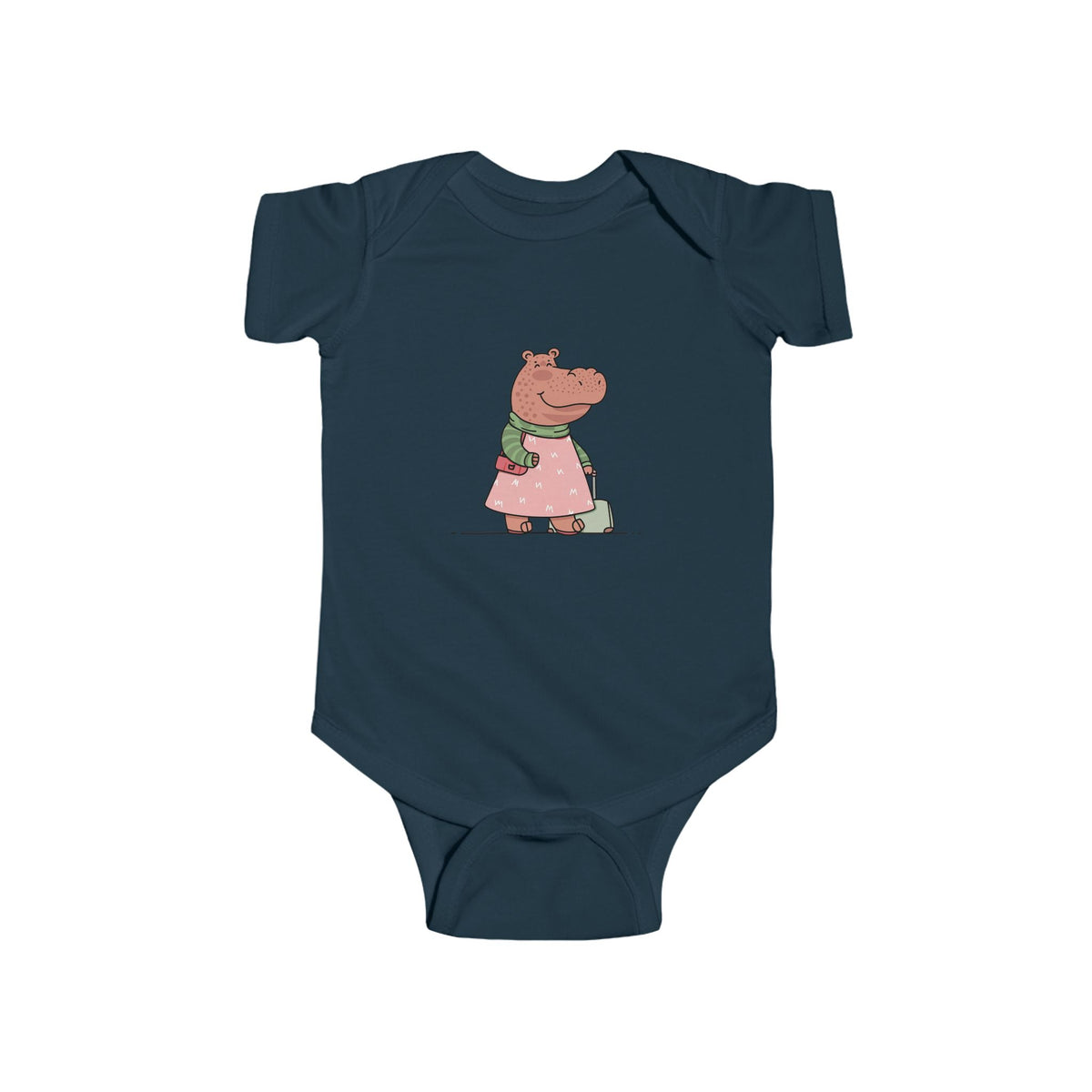 Cute Hippo Infant Bodysuit, Baby Tees, Newborn Outfit, Funny Baby Clothes, Gift for New Parents, Baby Shower Present