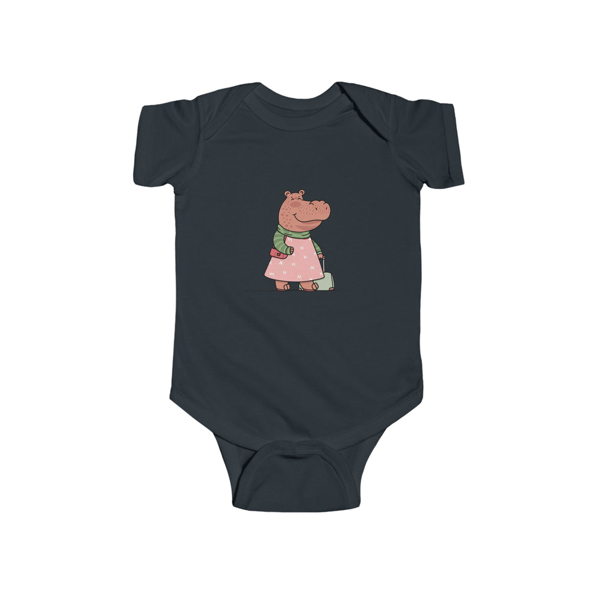 Cute Hippo Infant Bodysuit, Baby Tees, Newborn Outfit, Funny Baby Clothes, Gift for New Parents, Baby Shower Present
