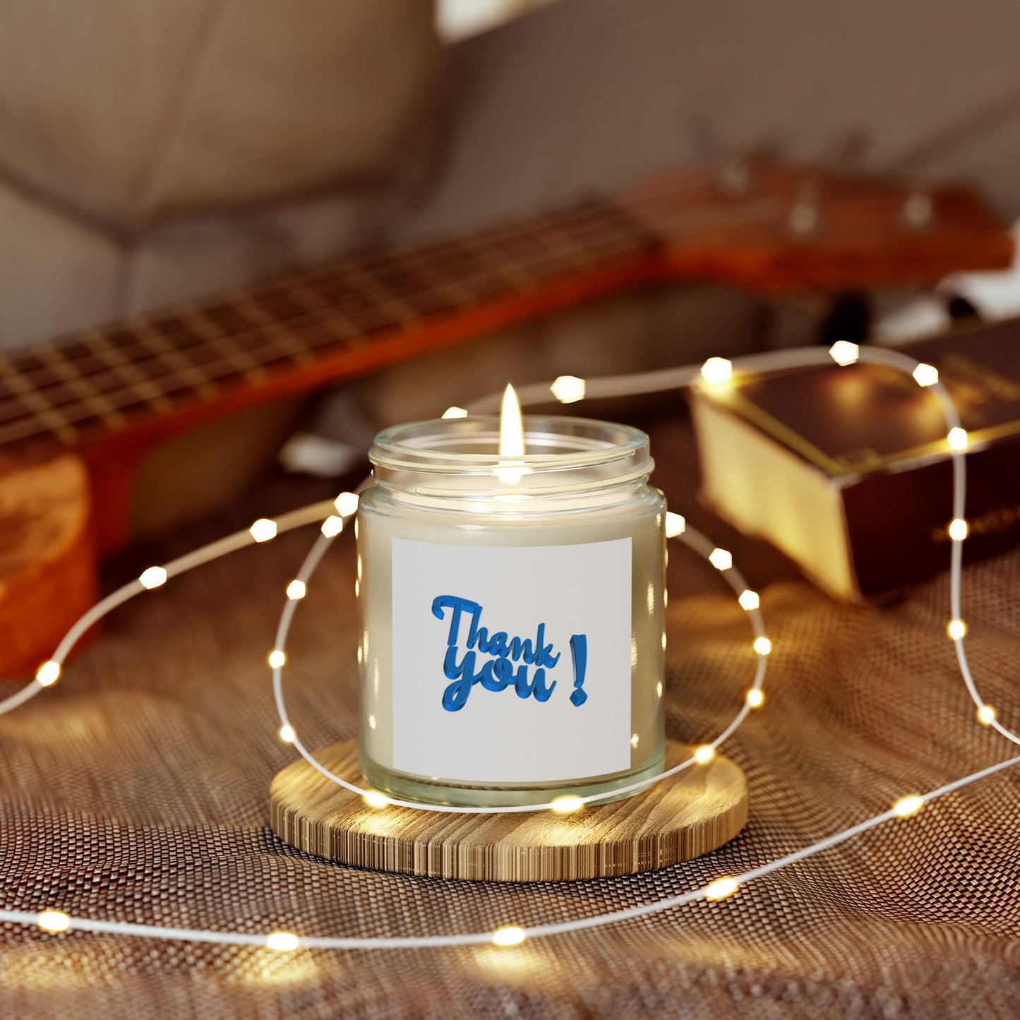 Thank You Scented Candles | Coconut Apricot Wax | Gift for Any Occasion | Home Fragrance | Relaxation | Self-Care | Gift Idea | 4oz, 9oz