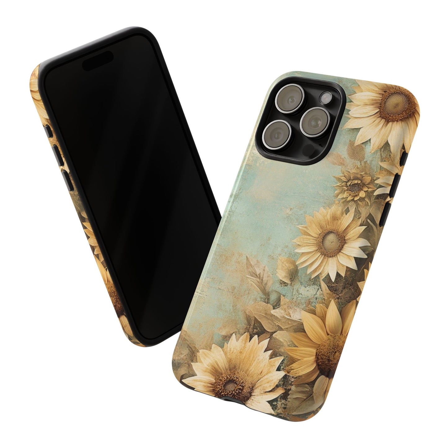 Sunflower Phone Case, Tough Shell Floral Cover, Nature Inspired Gift, Durable Protective Case, Perfect for Spring and Summer