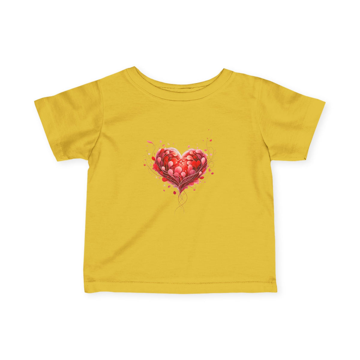 Infant Tee with Watercolor Heart – Baby Valentine Shirt