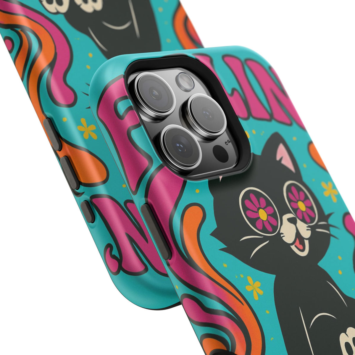 Groovy Cat Magnetic Impact-Resistant Phone Case