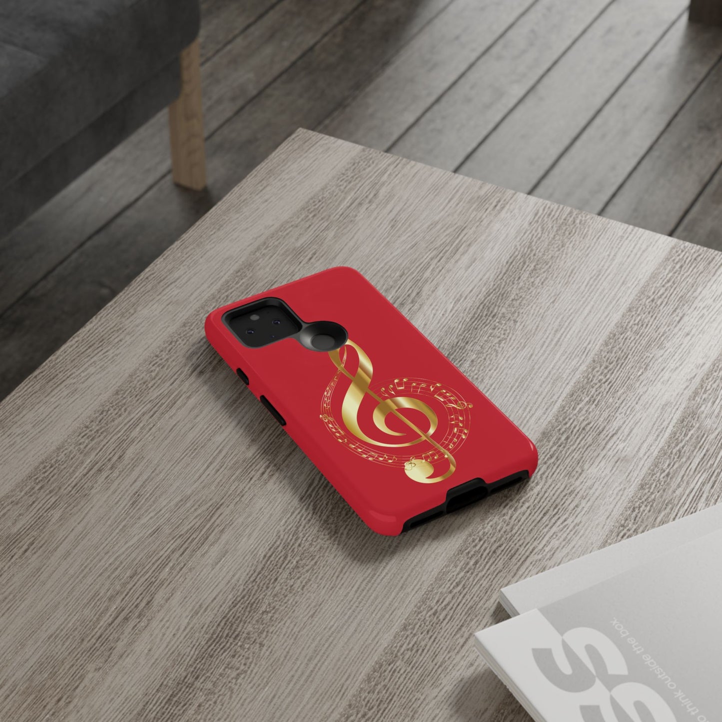 Tough Cases - Red Musical Note