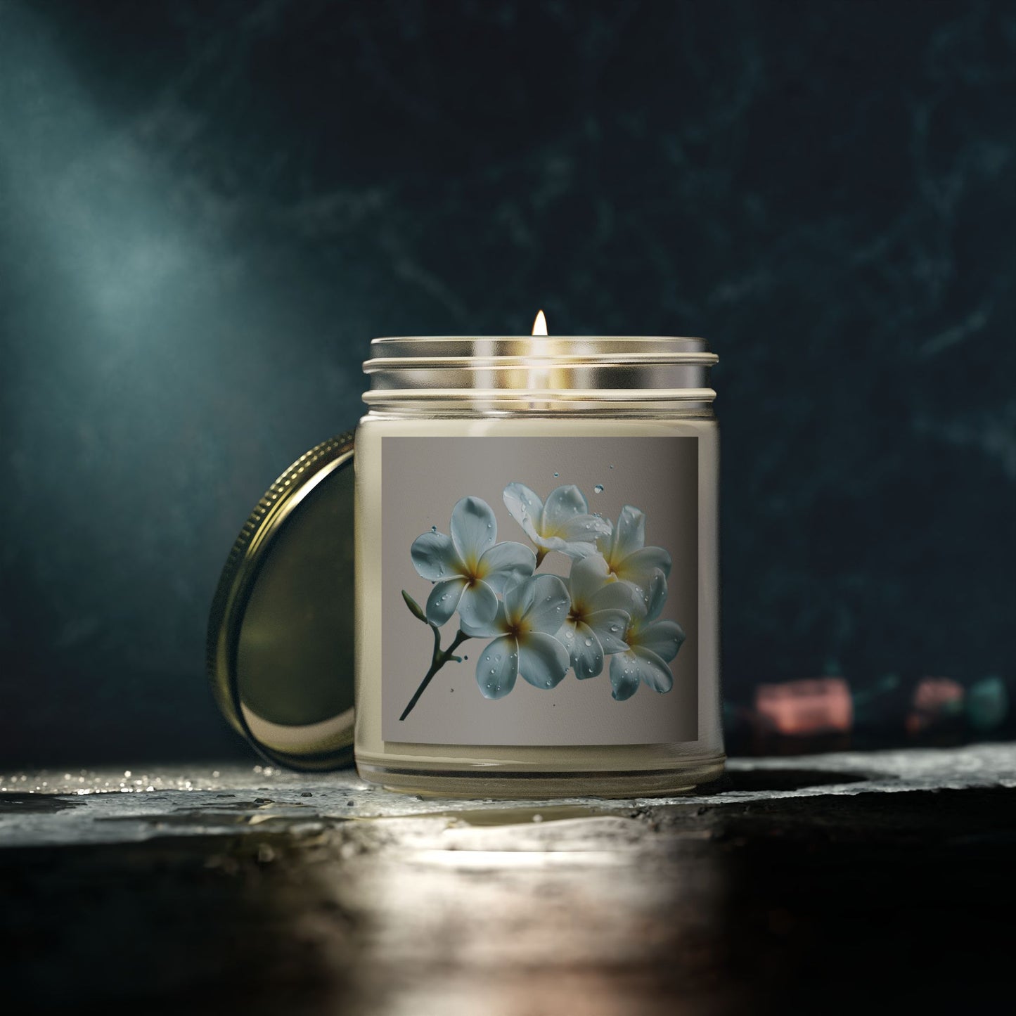 Floral Scented Candles - Coconut Apricot Wax size 4oz and 9oz