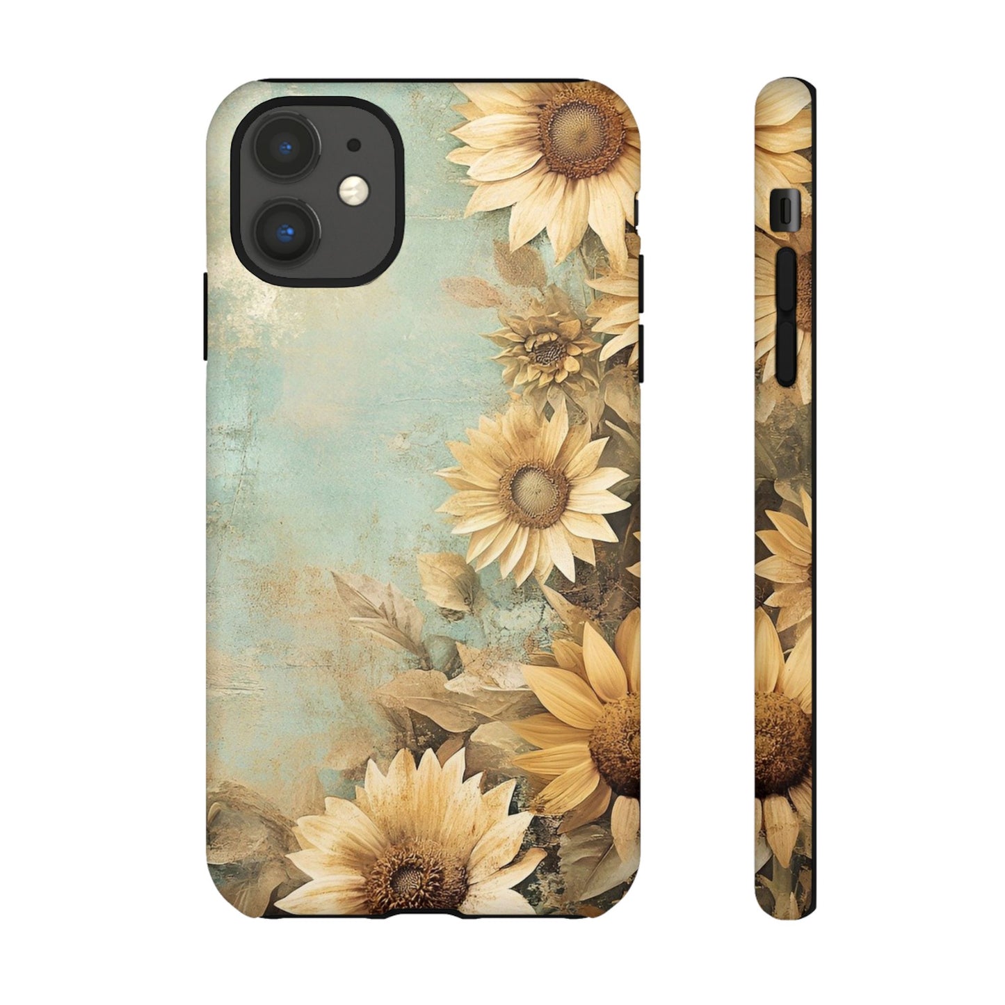 Sunflower Phone Case, Tough Shell Floral Cover, Nature Inspired Gift, Durable Protective Case, Perfect for Spring and Summer