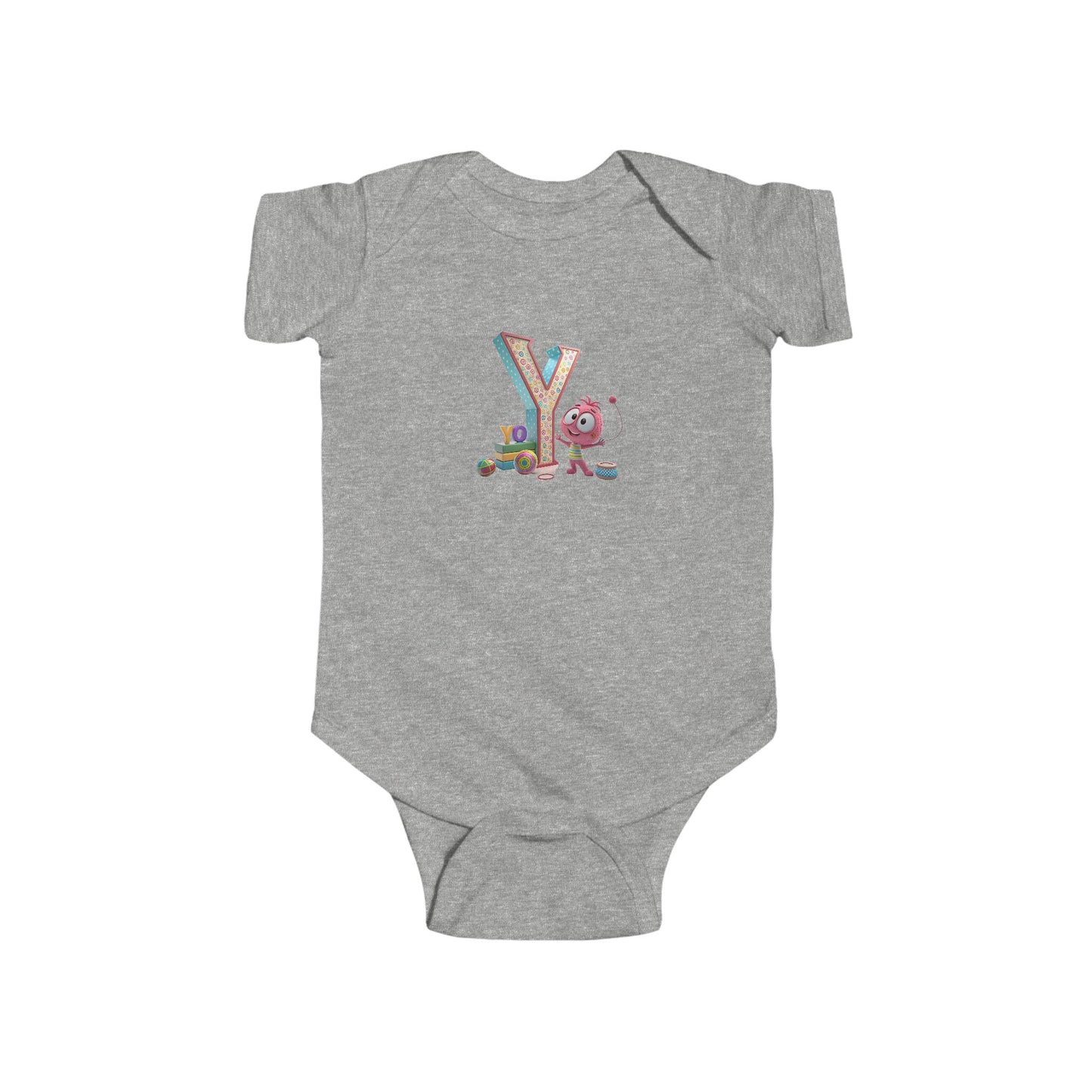Colorful Alphabet Infant Bodysuit | Cute Baby Onesie, Personalized Baby Gift, Toddler Apparel, Birthday Outfit, Newborn Clothing