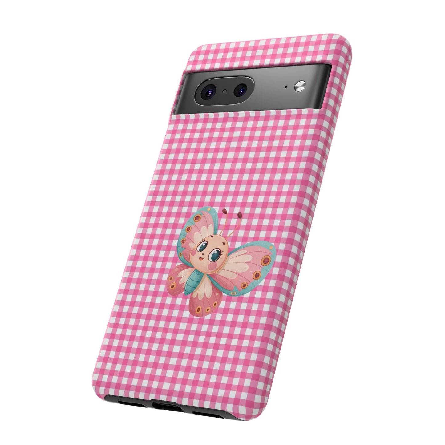 Cute Butterfly Phone Case, Tough Cases, Floral Phone Accessory, Gift for Her, Spring Fashion, Kids' Birthday Present, Pastel Aesthetic