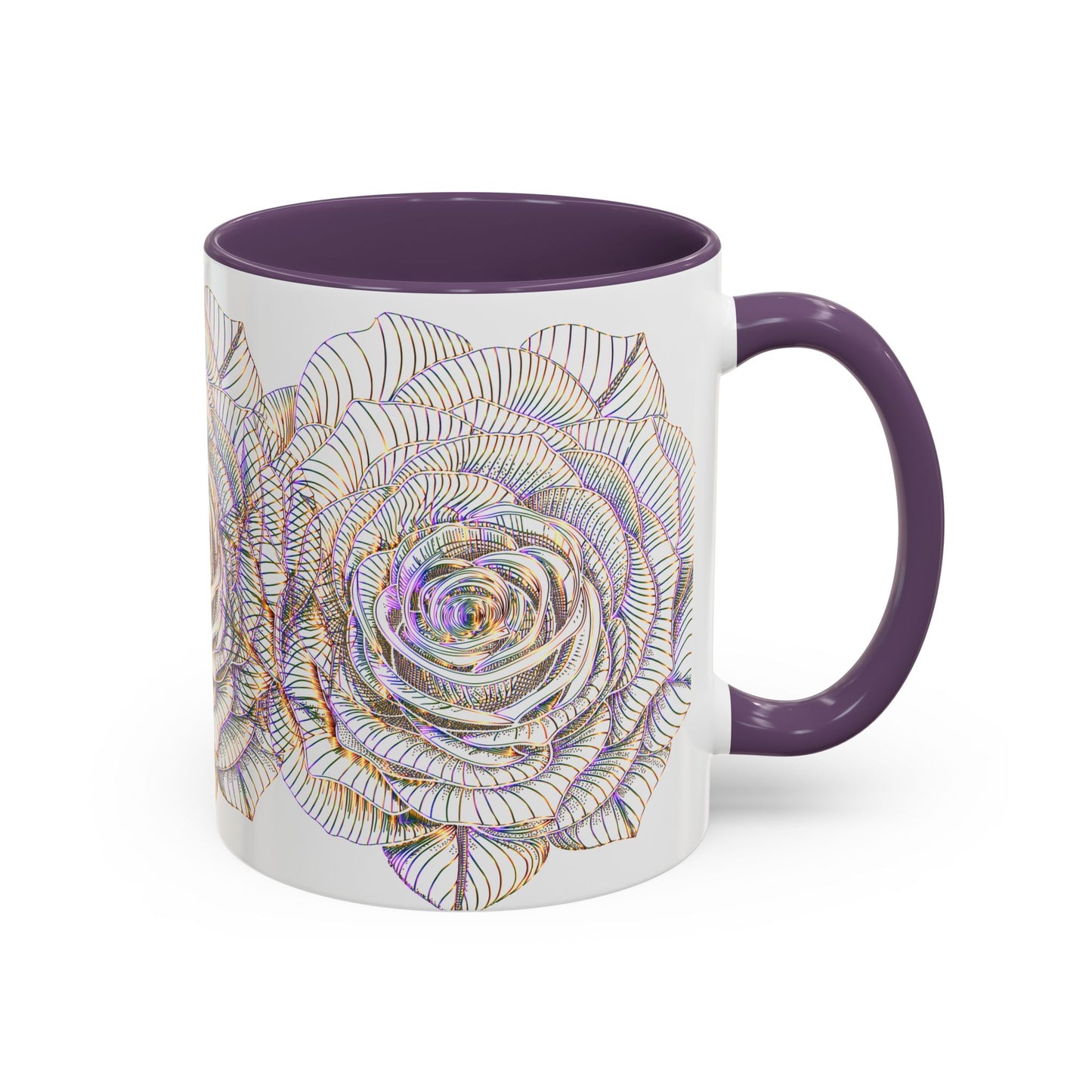 Holographic Floral Coffee Mug - Perfect Gift for Plant Lovers, Home Decor, Tea & Coffee Lovers, Mother's Day, Birthdays
