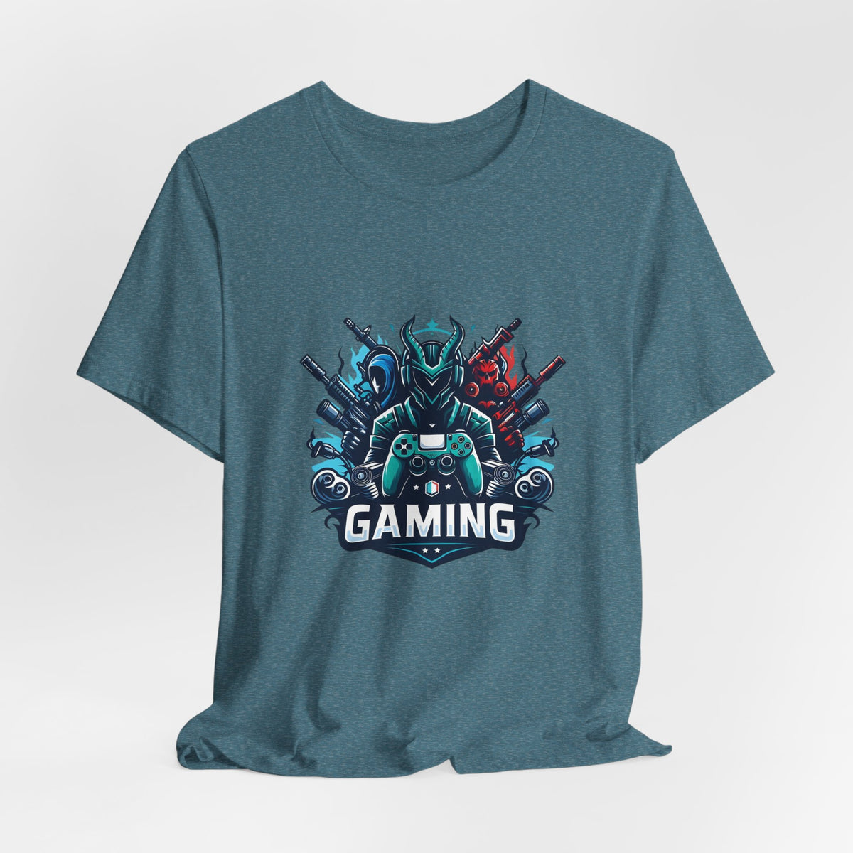 Gaming Controller Emblem Tee — Esports Gamer Graphic T-Shirt