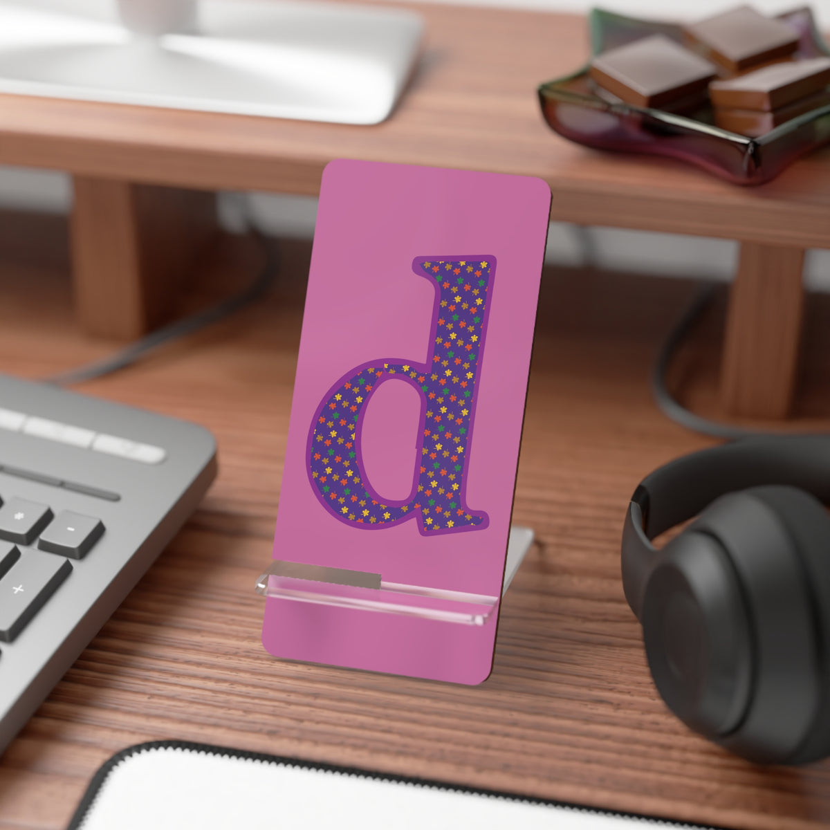 Personalized Smartphone Stand, Colorful Phone Display Holder, Tech Accessories Gift, Unique Desk Organizer, Custom Phone Stand