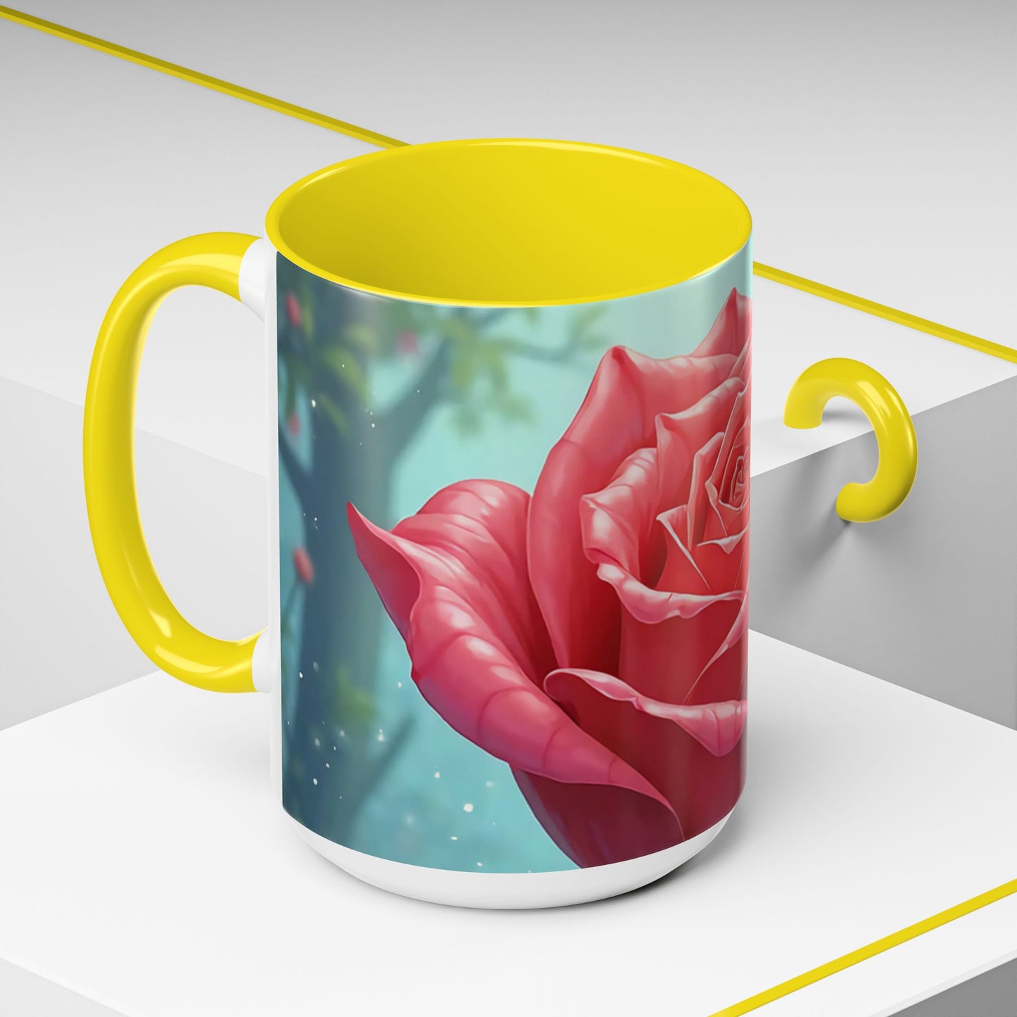 Elegant Rose Coffee Mug for Floral Lovers, Perfect Gift for Mother’s Day, Birthday, Home Decor, Garden Enthusiasts, Art Collectors