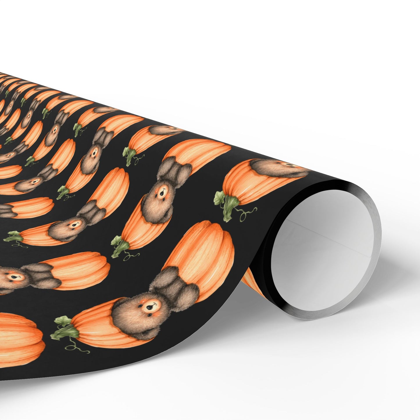 Halloween Pumpkin Wrapping Paper, Fall Gift Wrap, Spooky Decor, Autumn Celebration, Trick or Treat Packaging