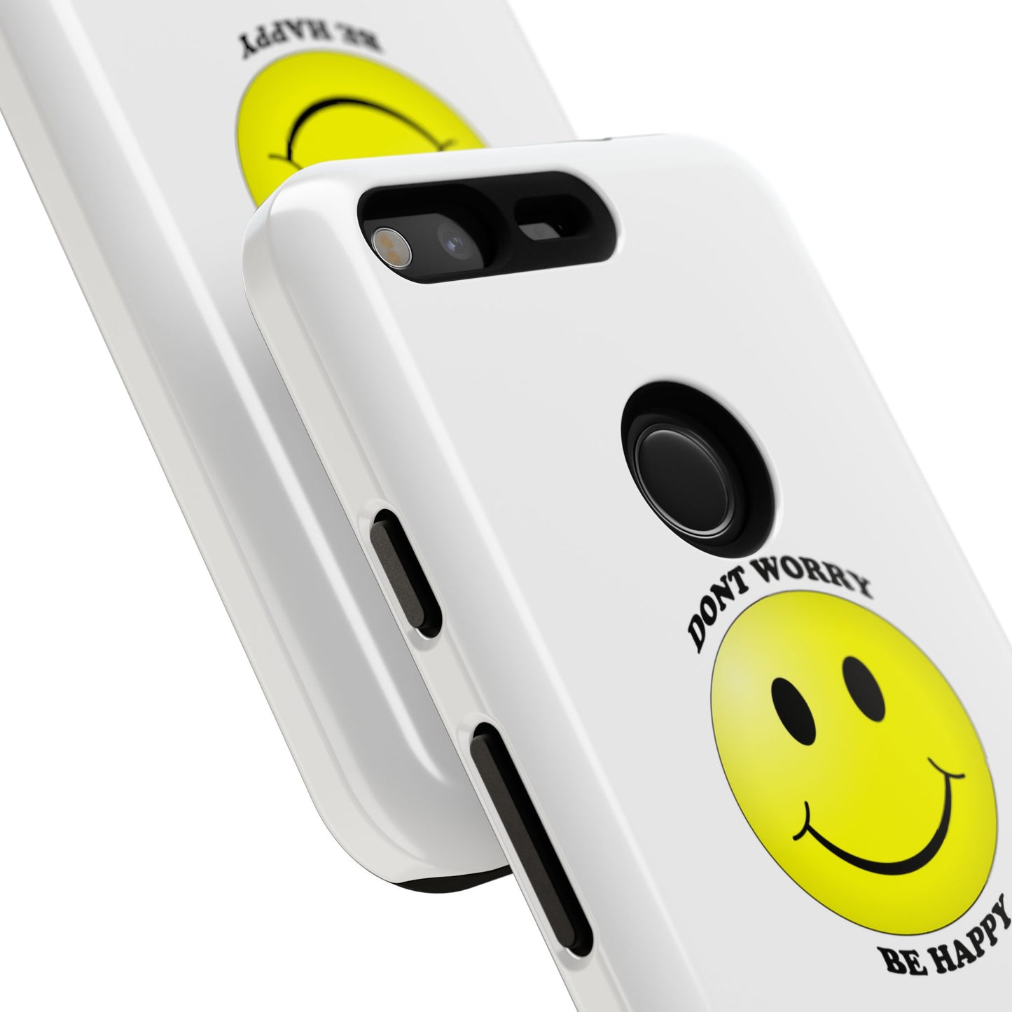 Happy Face Phone Case, Tough Cases, Don’t Worry, Be Happy, Cute Gift for Friends, Positive Vibes, Fun Mobile Accessories