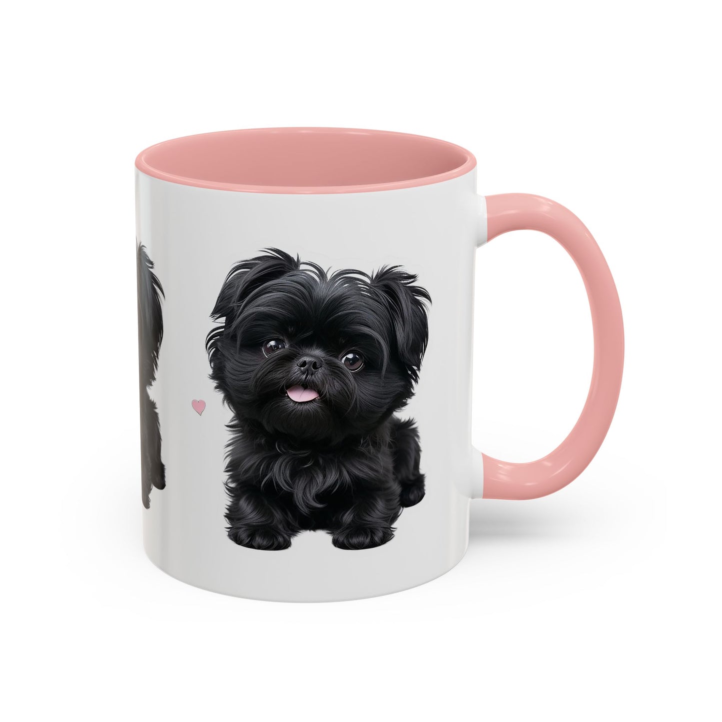 Cute Pug Accent Coffee Mug, Pet Lover Gift, Coffee Cup, Dog Mom Mug, Black Dog Ceramic Mug