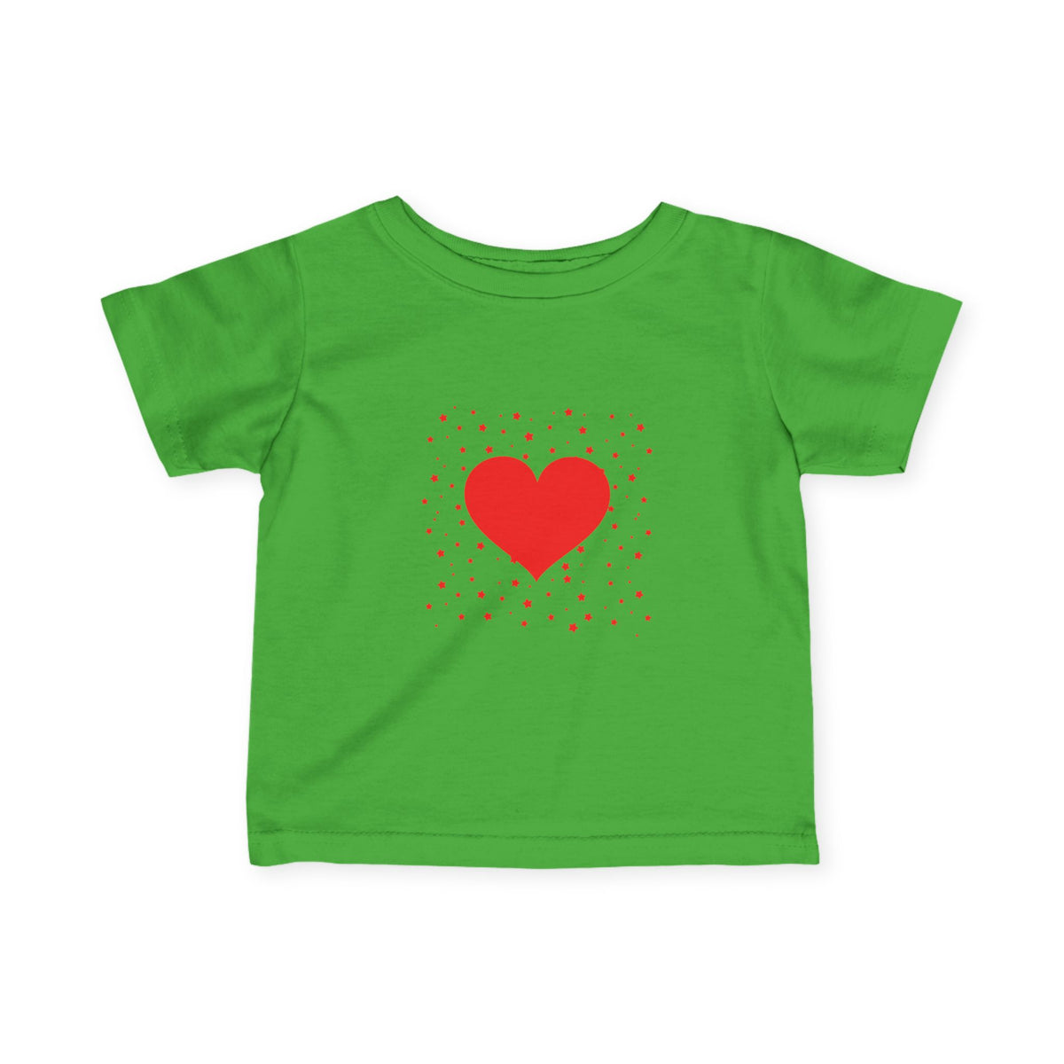 Infant Tee – Red Heart Confetti Baby Shirt