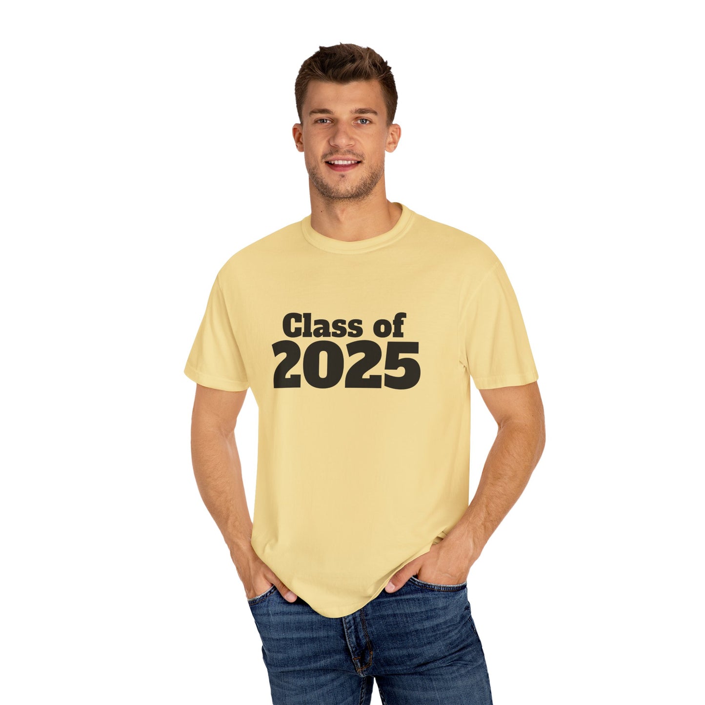 Class of 2025 Unisex Garment-Dyed T-Shirt, Graduation Gift, Back to School Tee