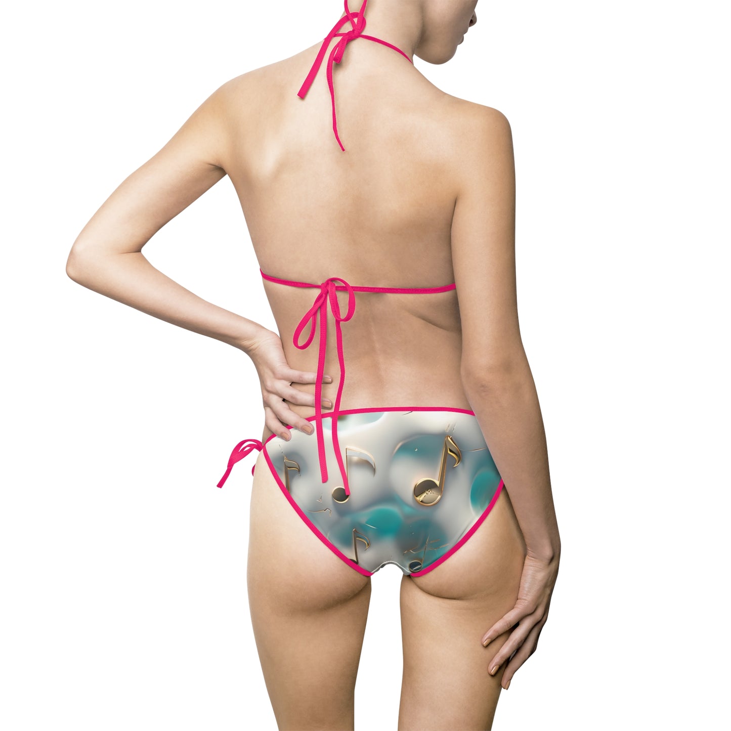 Musical Notes Bikini, Summer Swimwear, Beach Ready Swim Set, Pool Party Outfit