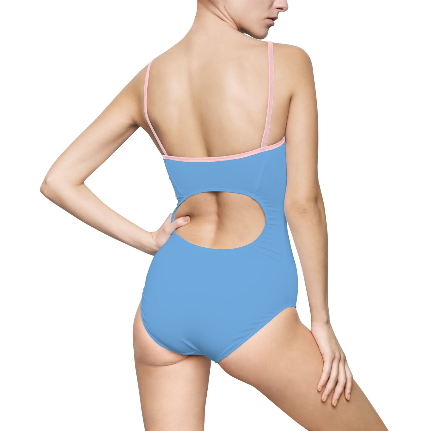 USA Themed Women's One-Piece Swimsuit, Summer Swimwear, Patriotic Beachwear, Ideal for Pool Party, 4th of July Celebration, Vacation Attire