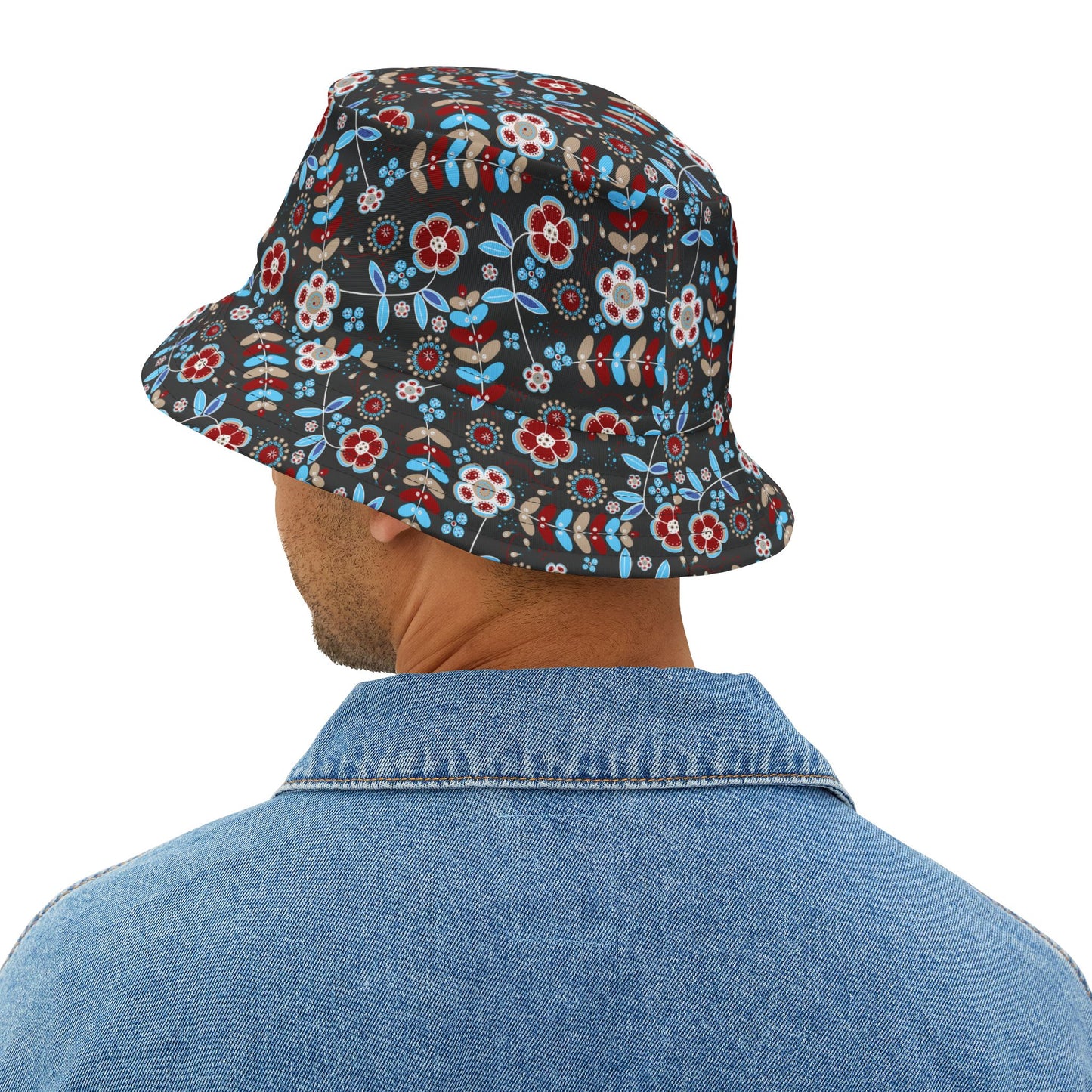 Floral Print Bucket Hat - Summer Accessory, Beach Hat, Festival Gear, Unisex Hat, Gift for Her, Outdoor Wear