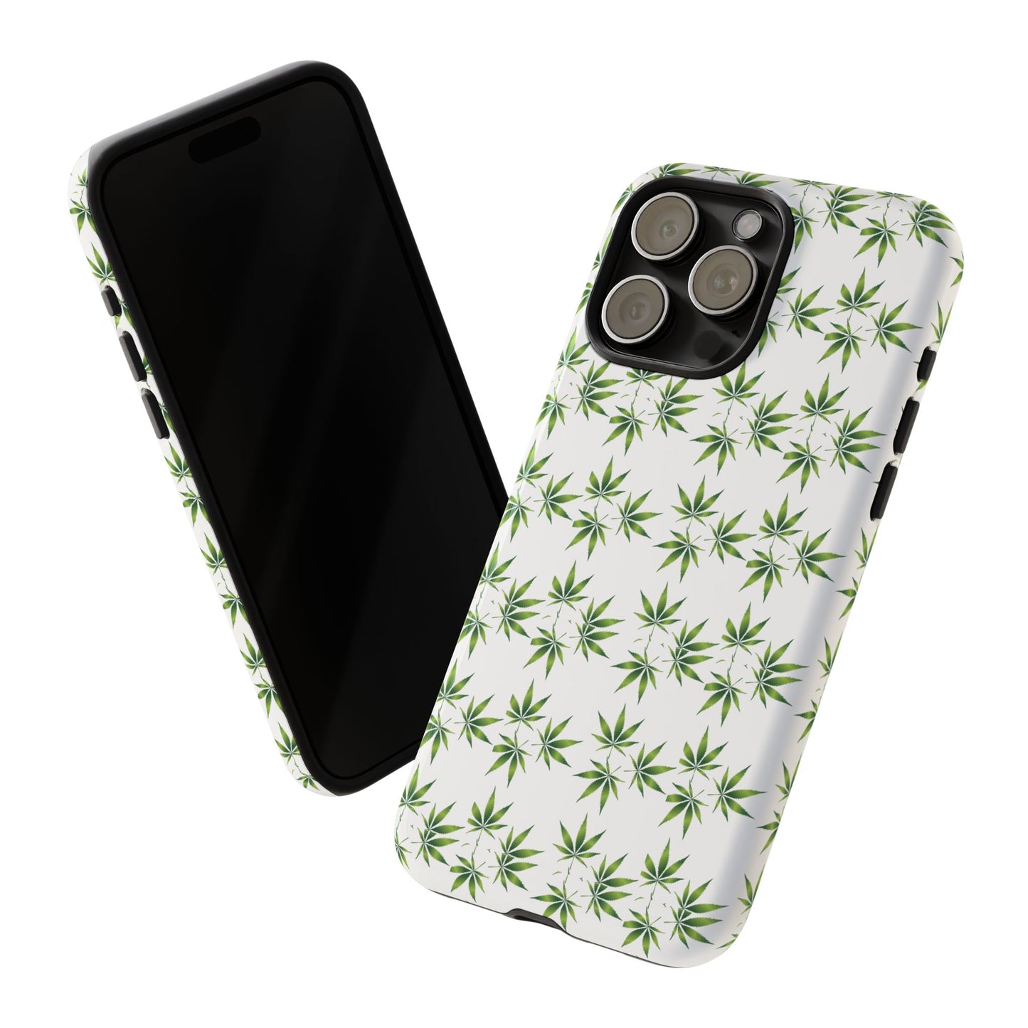 Stylish Phone Case with Cannabis Leaf Design, Durable Phone Cover, Gift for Stoner Friends, Unique Phone Accessory, Nature-Inspired Design