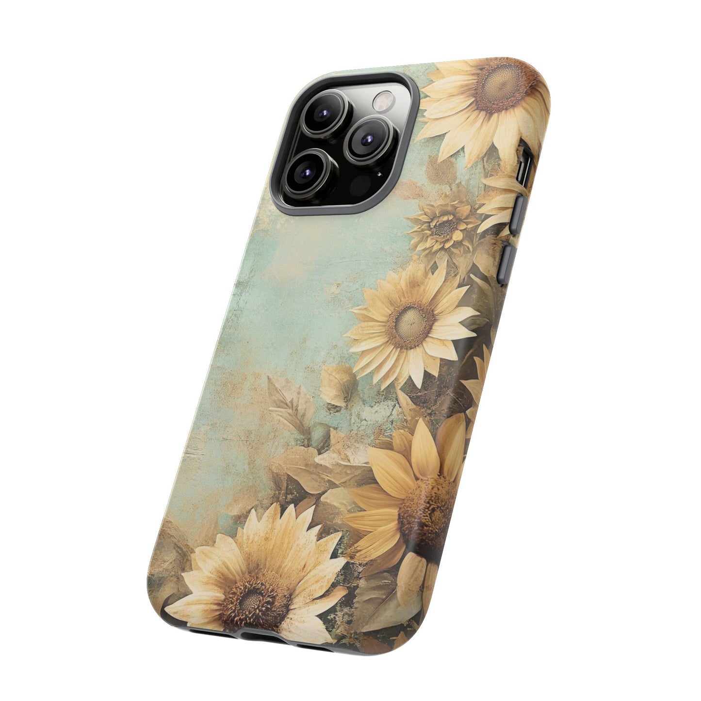 Sunflower Phone Case, Tough Shell Floral Cover, Nature Inspired Gift, Durable Protective Case, Perfect for Spring and Summer