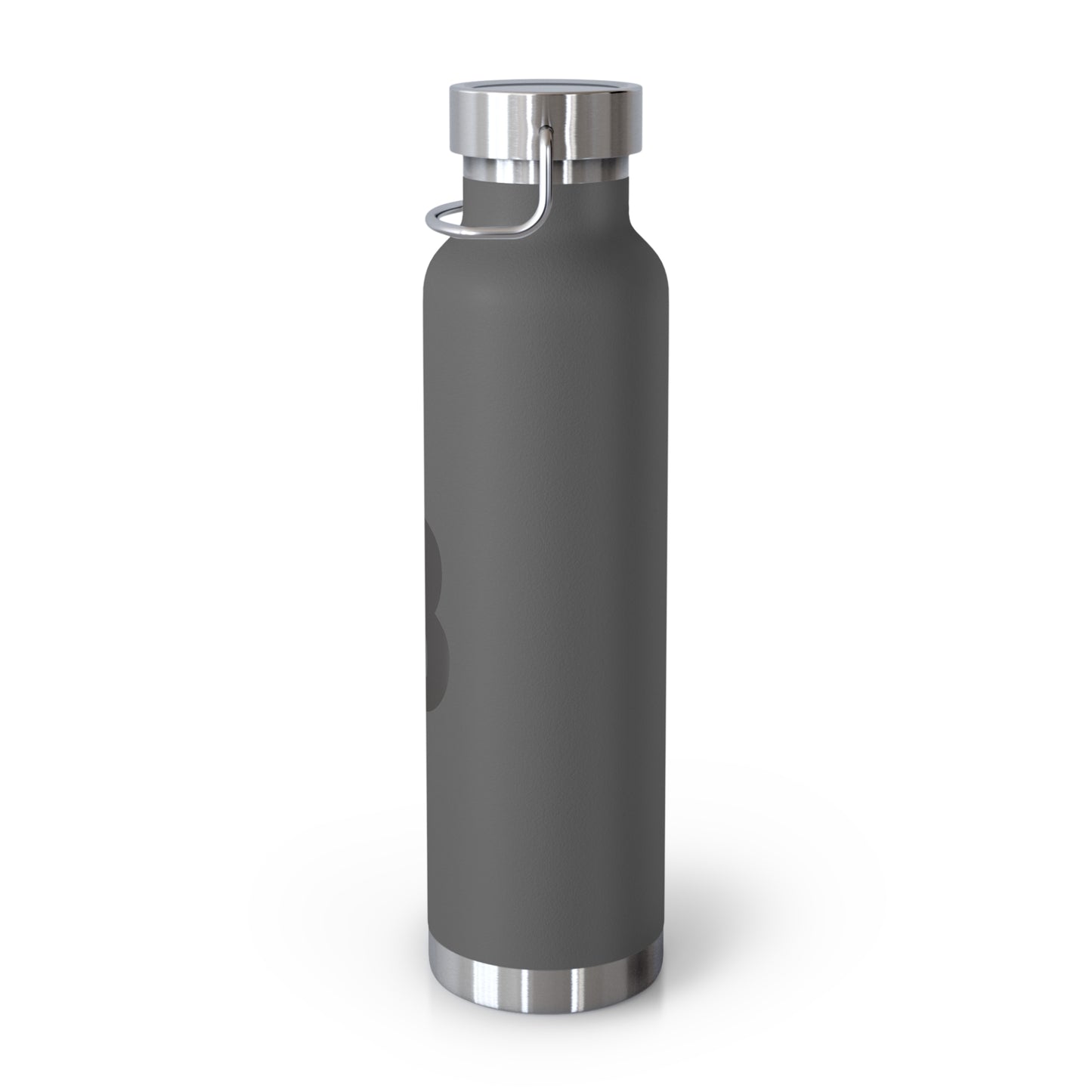 Personalized Copper Insulated Water Bottle, 22oz - "B" Custom Monogram, Travel Mug, Fitness Bottle, Hydration Gift, Eco-Friendly