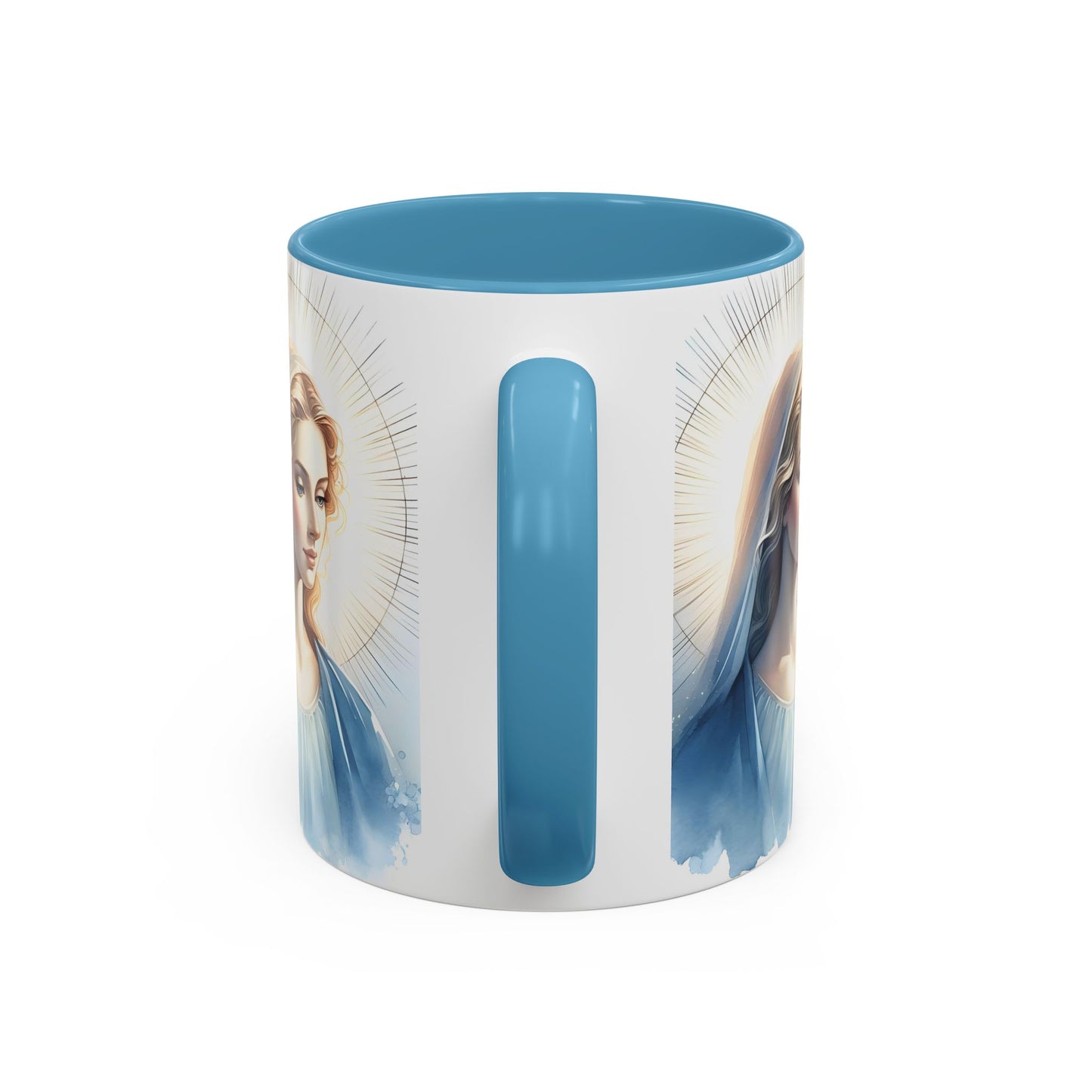 Serene Virgin Mary Accent Coffee Mug
