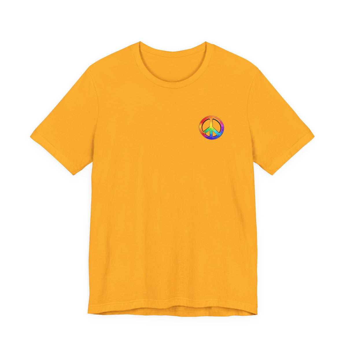 Peace Sign Tie-Dye Tee — Rainbow Hippie Peace Symbol T-Shirt