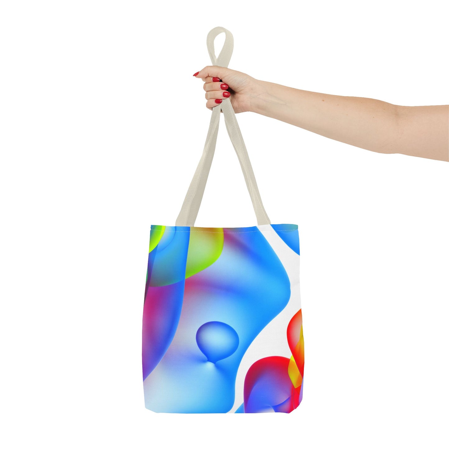 Vibrant Abstract Tote Bag, Colorful Beach Bag, Reusable Grocery Tote, Stylish Everyday Bag, Gift for Art Lovers