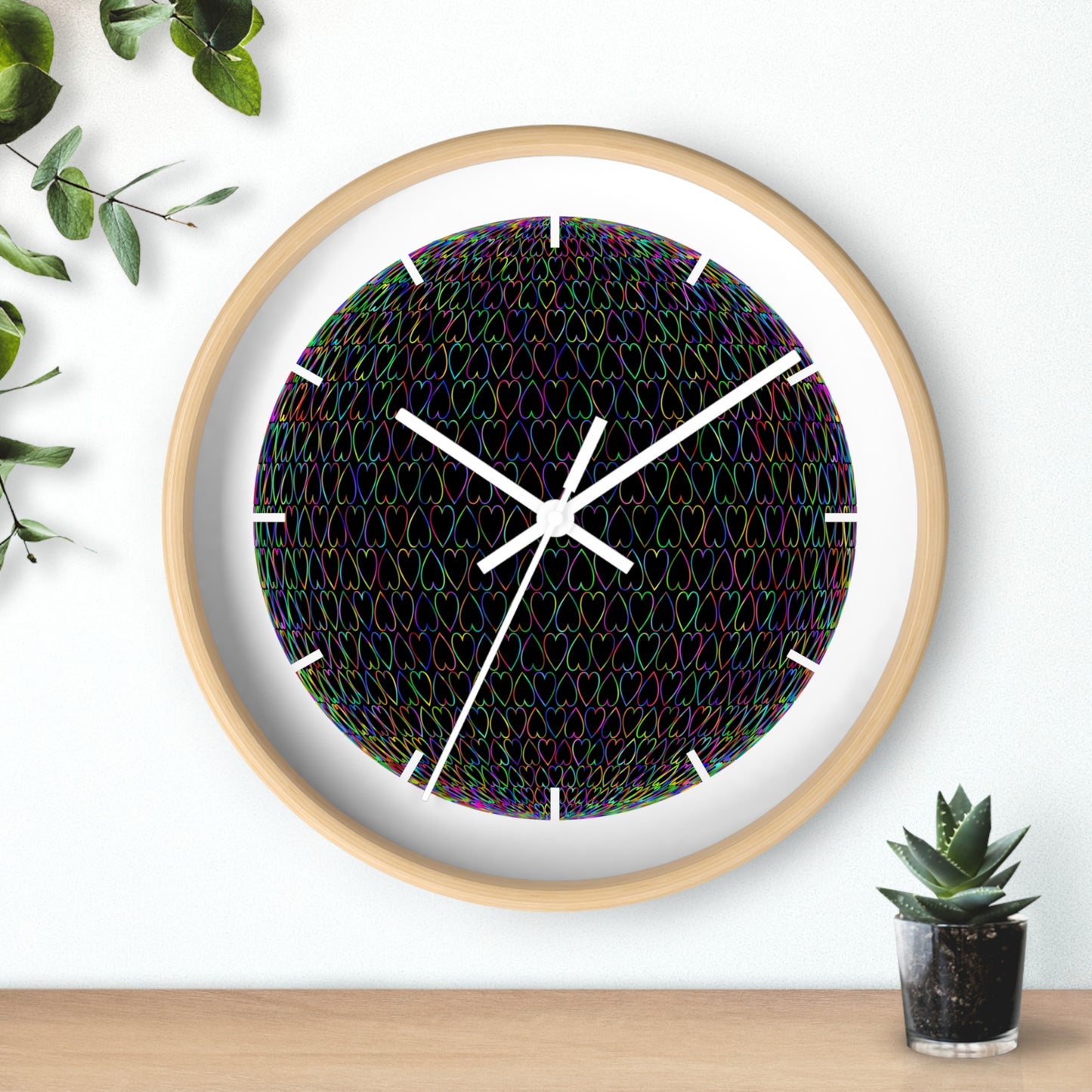 Vibrant Abstract Design Wall Clock - Colorful Home Decor, Artistic Timepiece, Unique Gift, Living Room Accent, Modern Wall Art