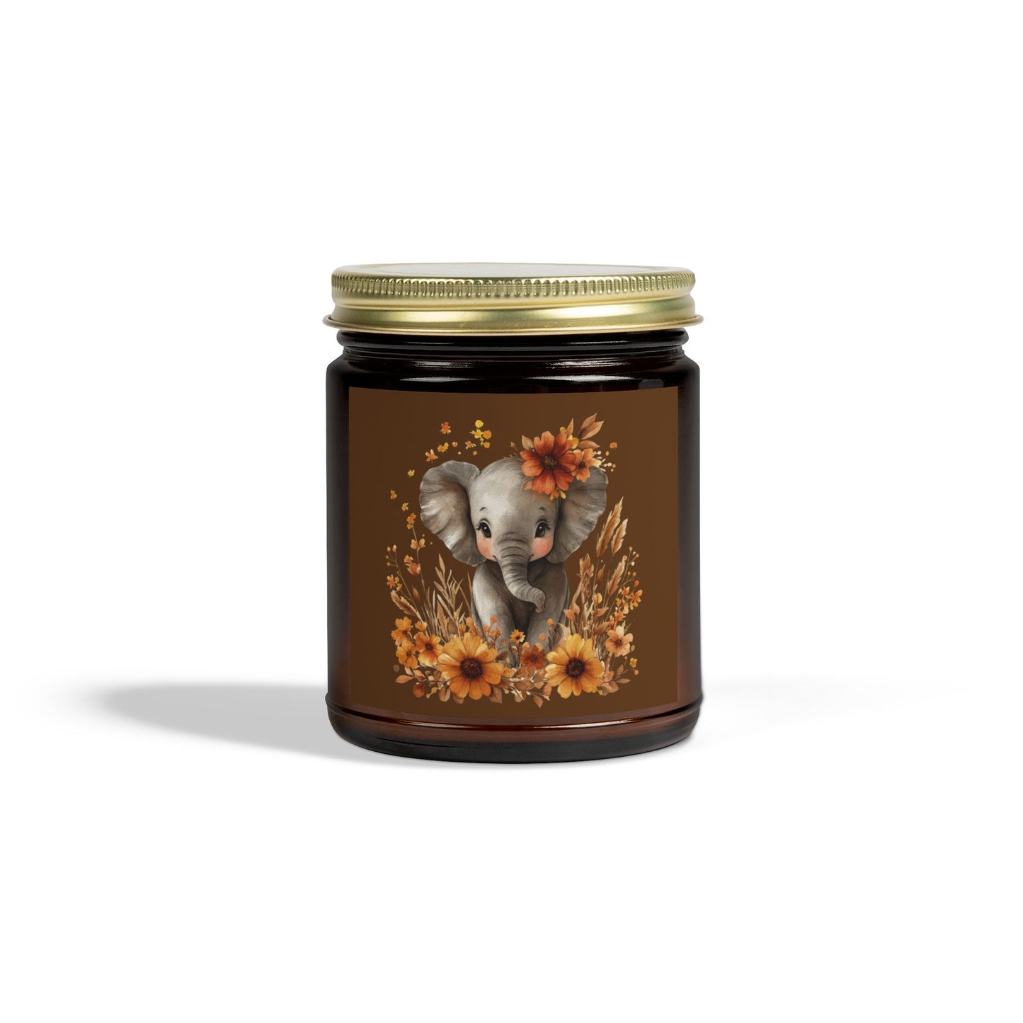 Whimsical Elephant Scented Candle - Coconut Apricot Wax for Home Decor, Gifts, Relaxation, Baby Showers, Birthday Celebrations