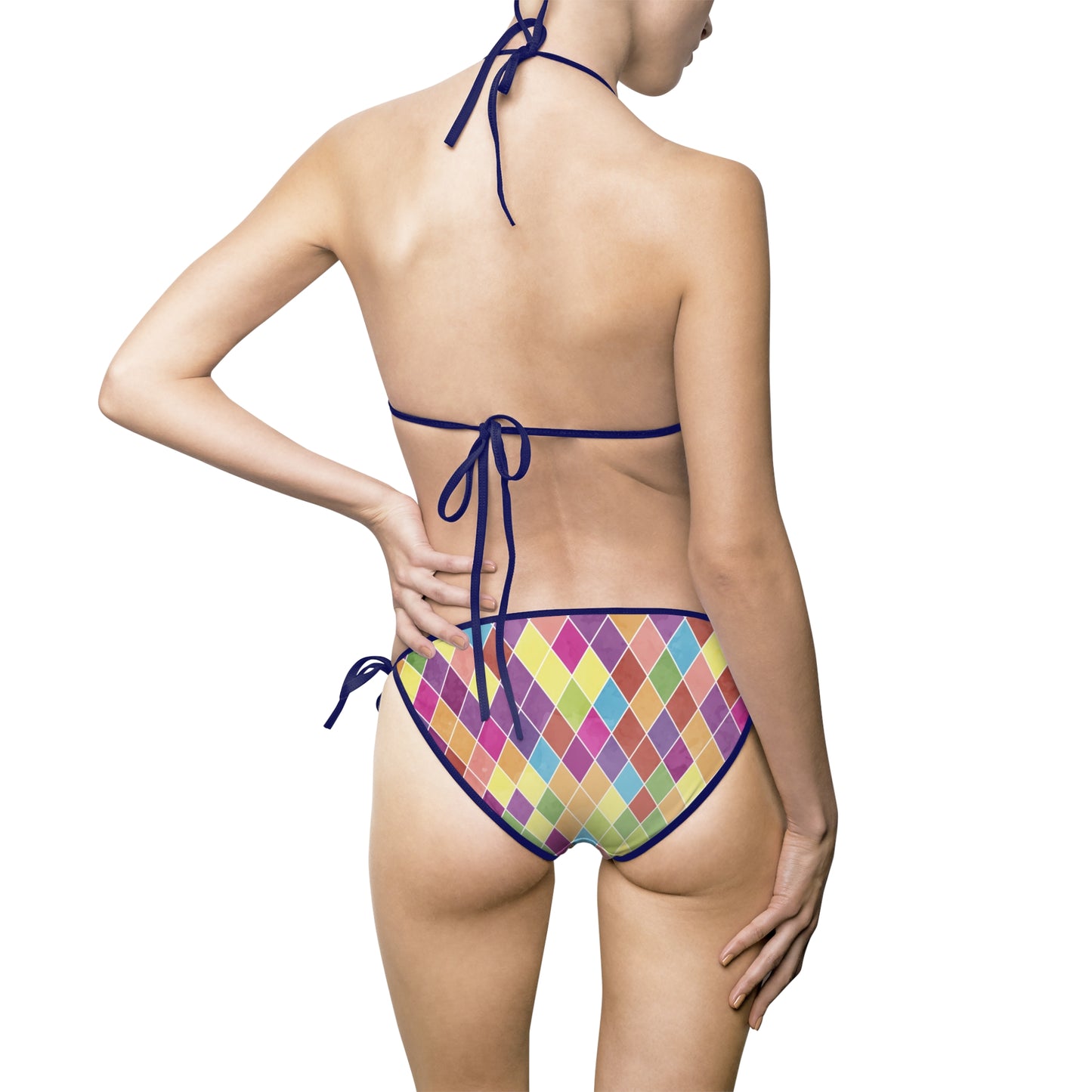 Vibrant Women's Bikini Swimsuit, Colorful Summer Swimwear, Beach Day Outfit, Pool Party Essential, Holiday Swim Set, AOP Swimwear