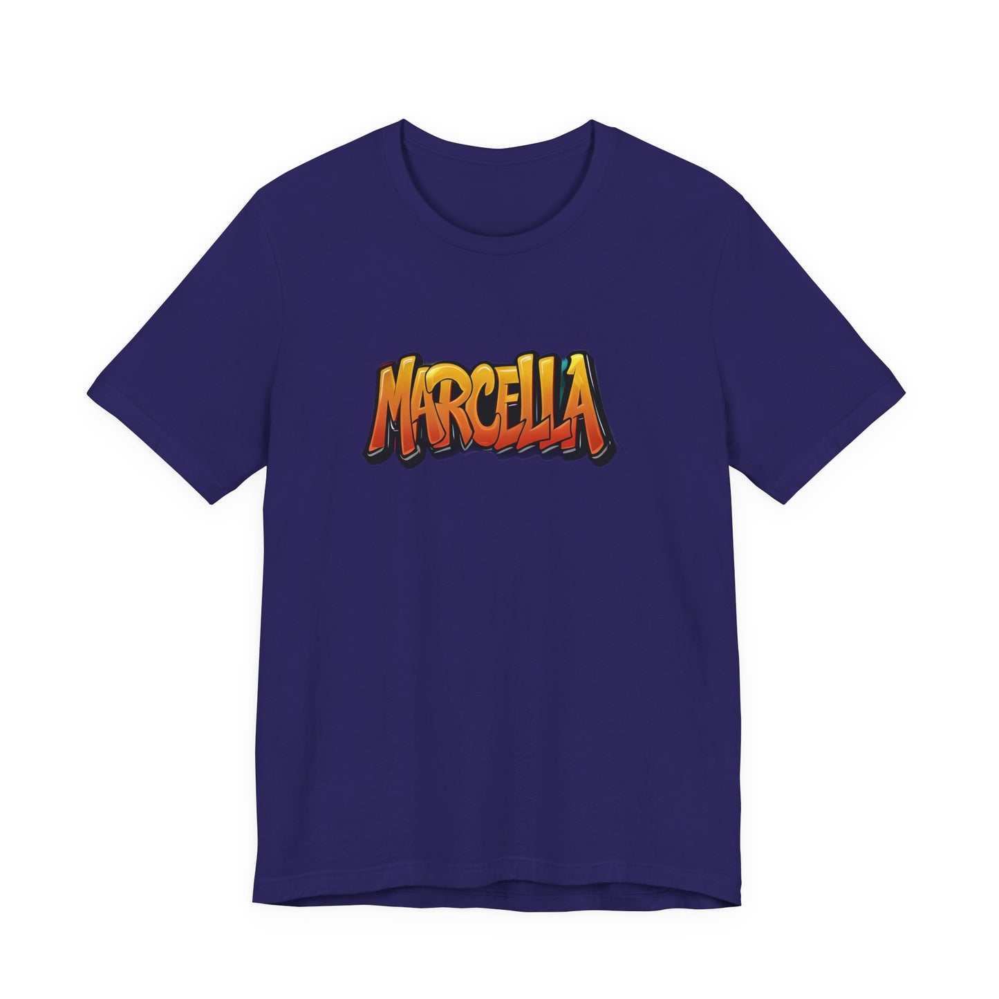 Marcella Graphic Tee, Unisex Short Sleeve Shirt for Casual Wear, Gift for Friends, Summer Outfit, Unique Name Shirt
