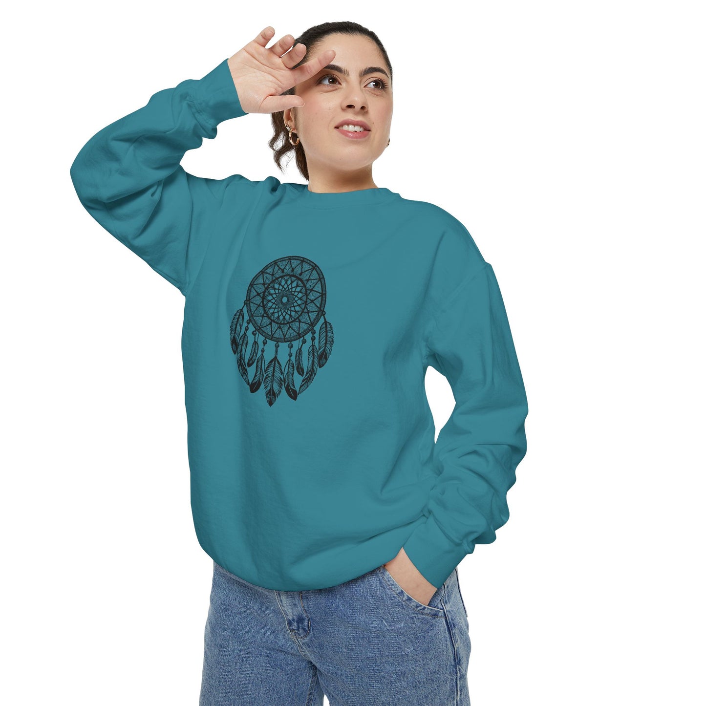 Dreamcatcher Sweatshirt for Cozy Vibes, Perfect Gift for Boho Lovers, Casual Outfits, Fall Style, Relaxing Days