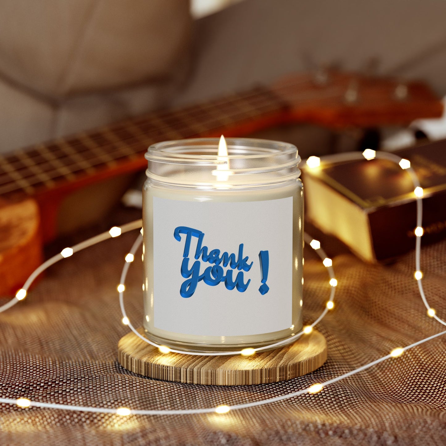 Thank You Scented Candles | Coconut Apricot Wax | Gift for Any Occasion | Home Fragrance | Relaxation | Self-Care | Gift Idea | 4oz, 9oz