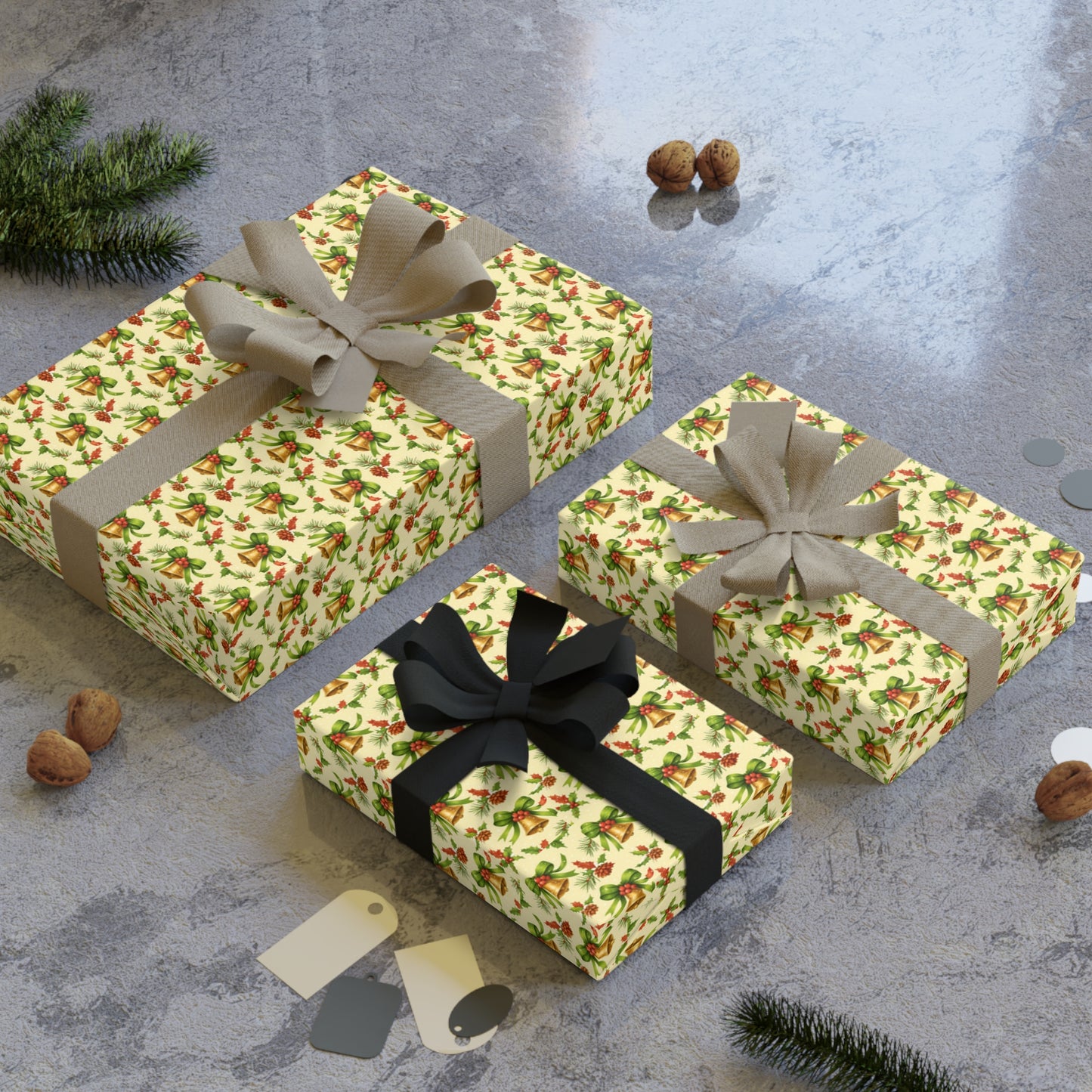Charming Floral Gift Wrapping Paper Roll, Eco-Friendly Wrap, Birthday, Christmas, Weddings, Holiday Gift Wrap