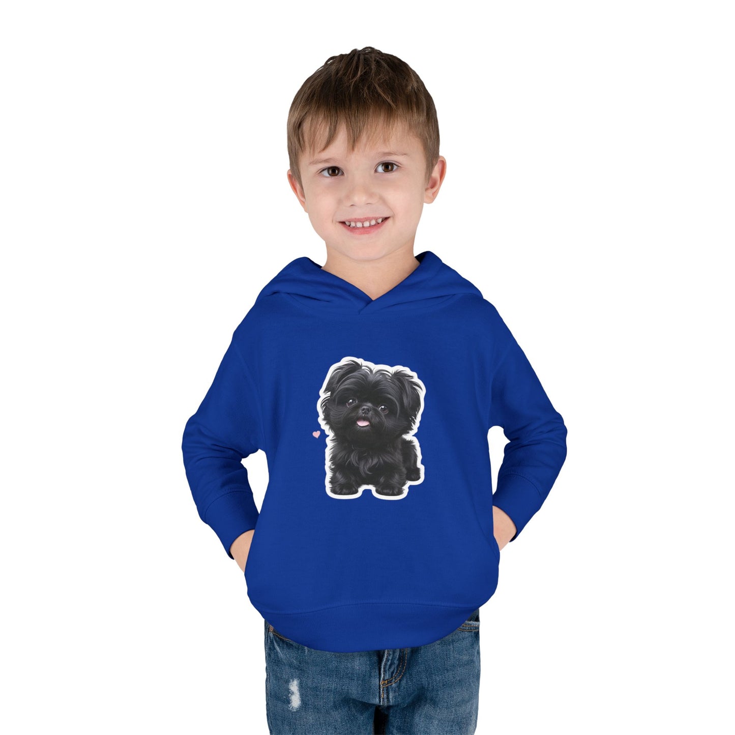 Cute Toddler Hoodie with Adorable Dog Design, Baby Gift, Winter Wear, Kids Sweatshirt, Comfortable Pullover