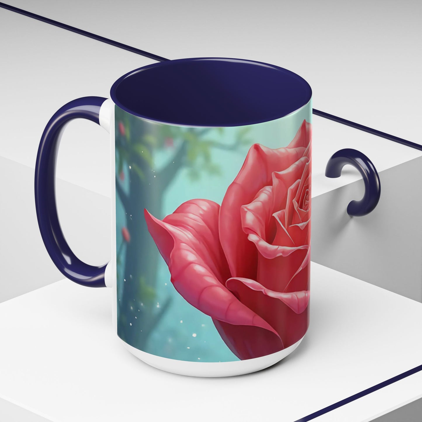 Elegant Rose Coffee Mug for Floral Lovers, Perfect Gift for Mother’s Day, Birthday, Home Decor, Garden Enthusiasts, Art Collectors