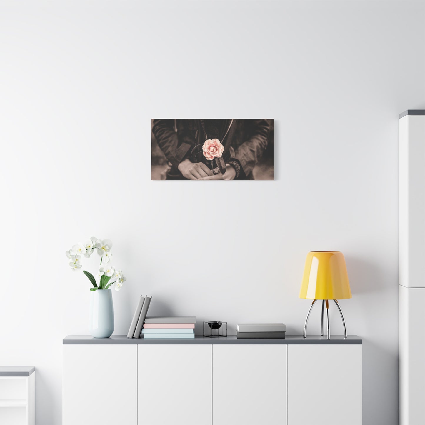 Floral Art Canvas Wall Decor, Modern Home Accent, Gift for Her, Office Decor, Inspirational Artwork